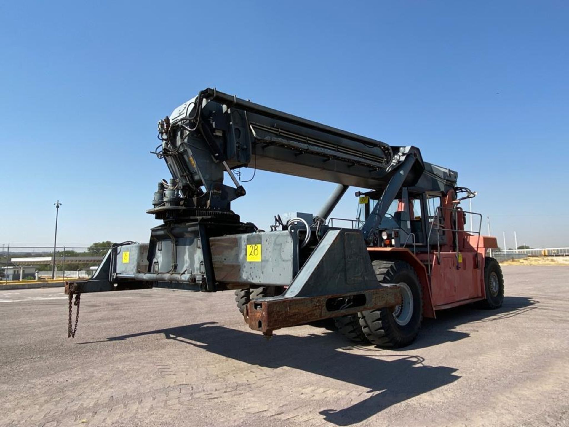 2004 Kalmar Reach Stacker, model DRS4531-55, serial T341140079, 45 tons, automatic transmission