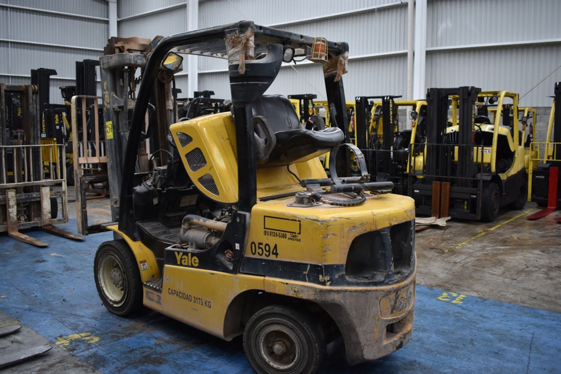 Yale Forklift, model GTP070VXNEAE087, S/N D875V10594S, capacity 6800 lb - Image 38 of 43