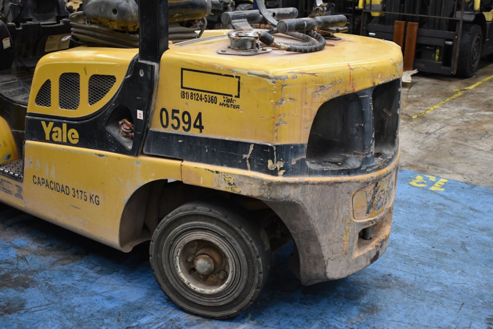 Yale Forklift, model GTP070VXNEAE087, S/N D875V10594S, capacity 6800 lb - Image 18 of 43