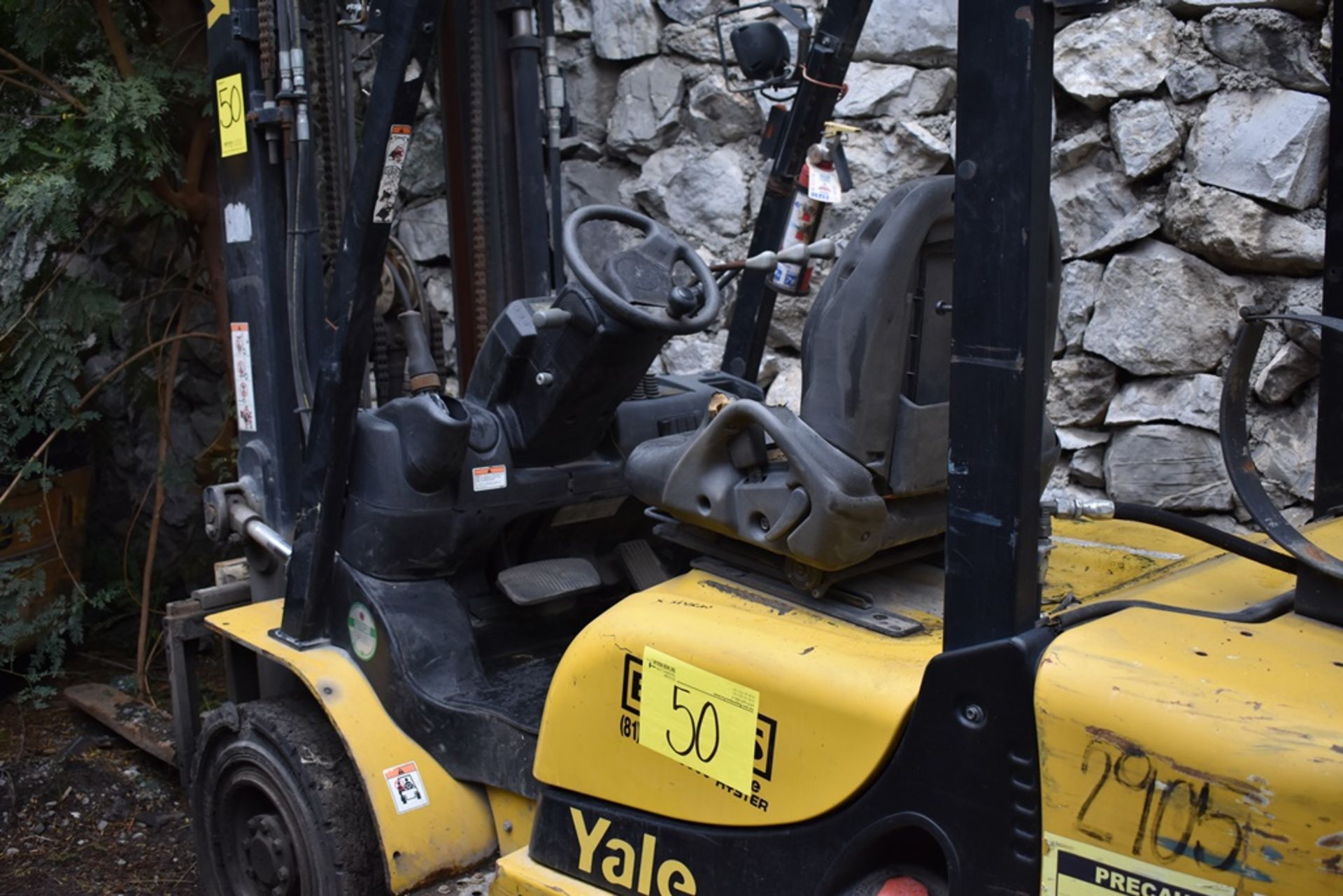 Yale Forklift, model GTP25MX, S/N D871R02905P, year 2016, 5000 lb capacity - Image 12 of 47