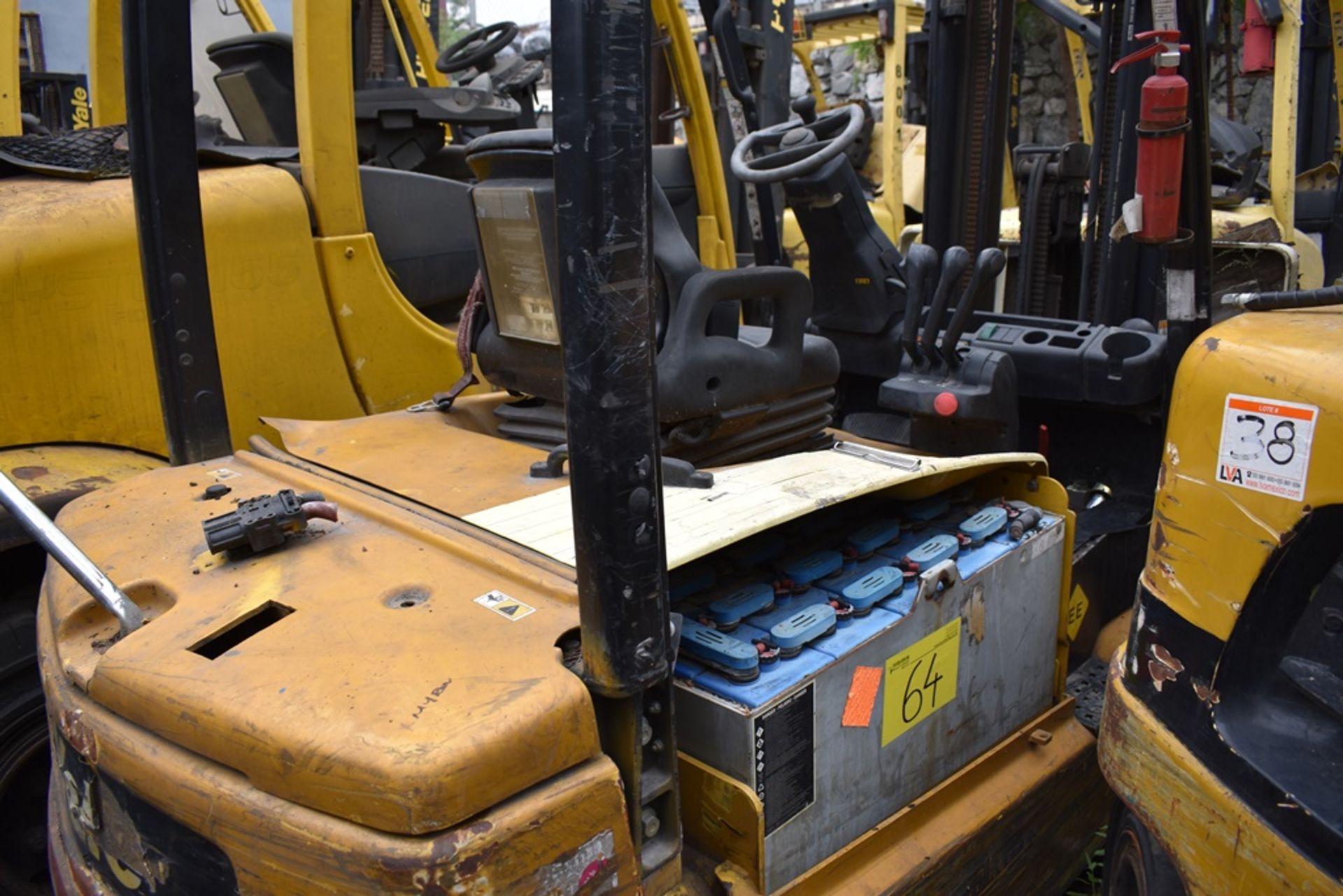 Yale electric Forklift, model ERP060VLE80TE091, 5700 lb capacity - Image 37 of 50