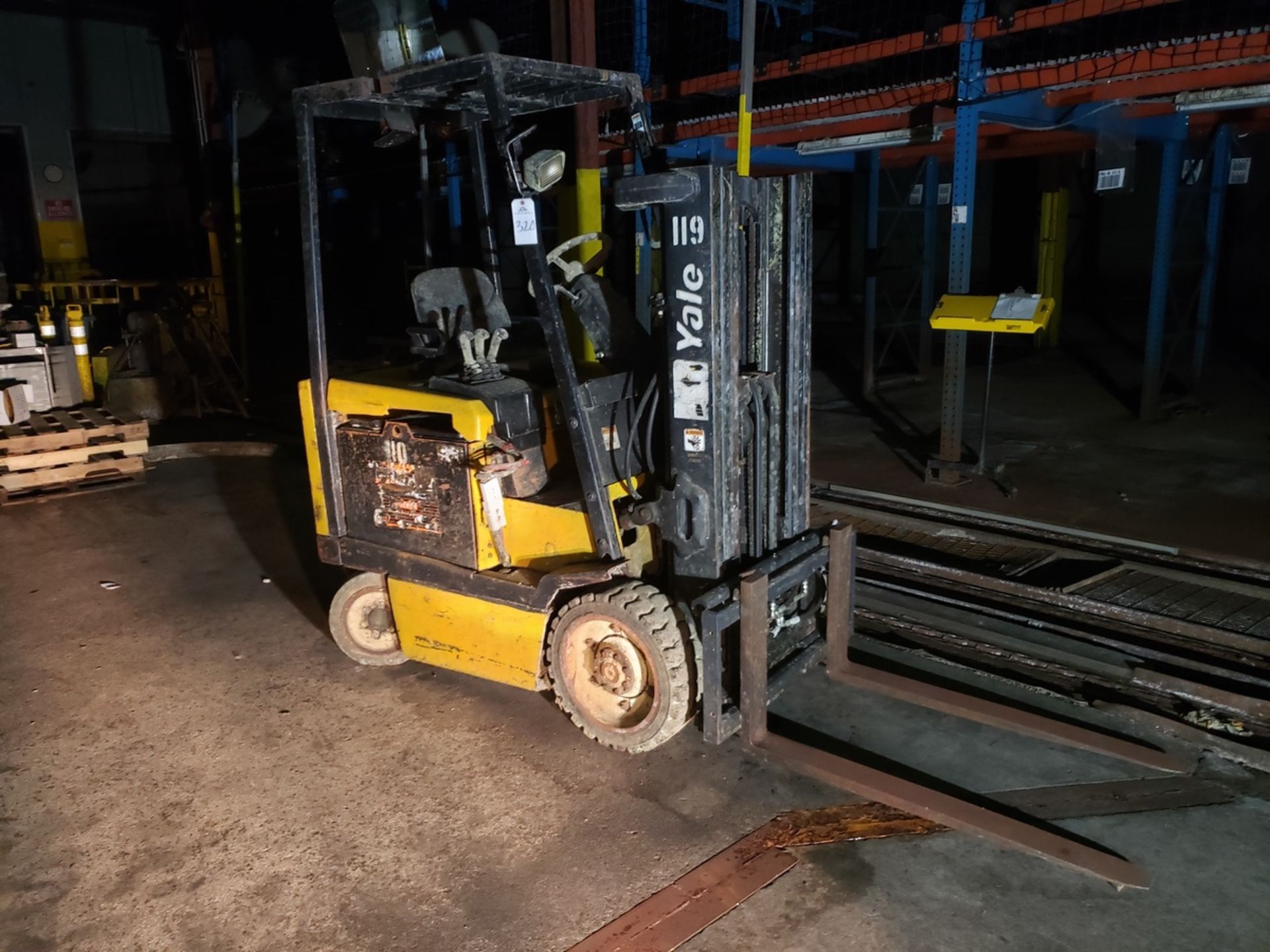 Yale 5,000 lb. Forklift, M# ERC050RFN36SE070, S/N E108V058A2U | Rig Fee: $250