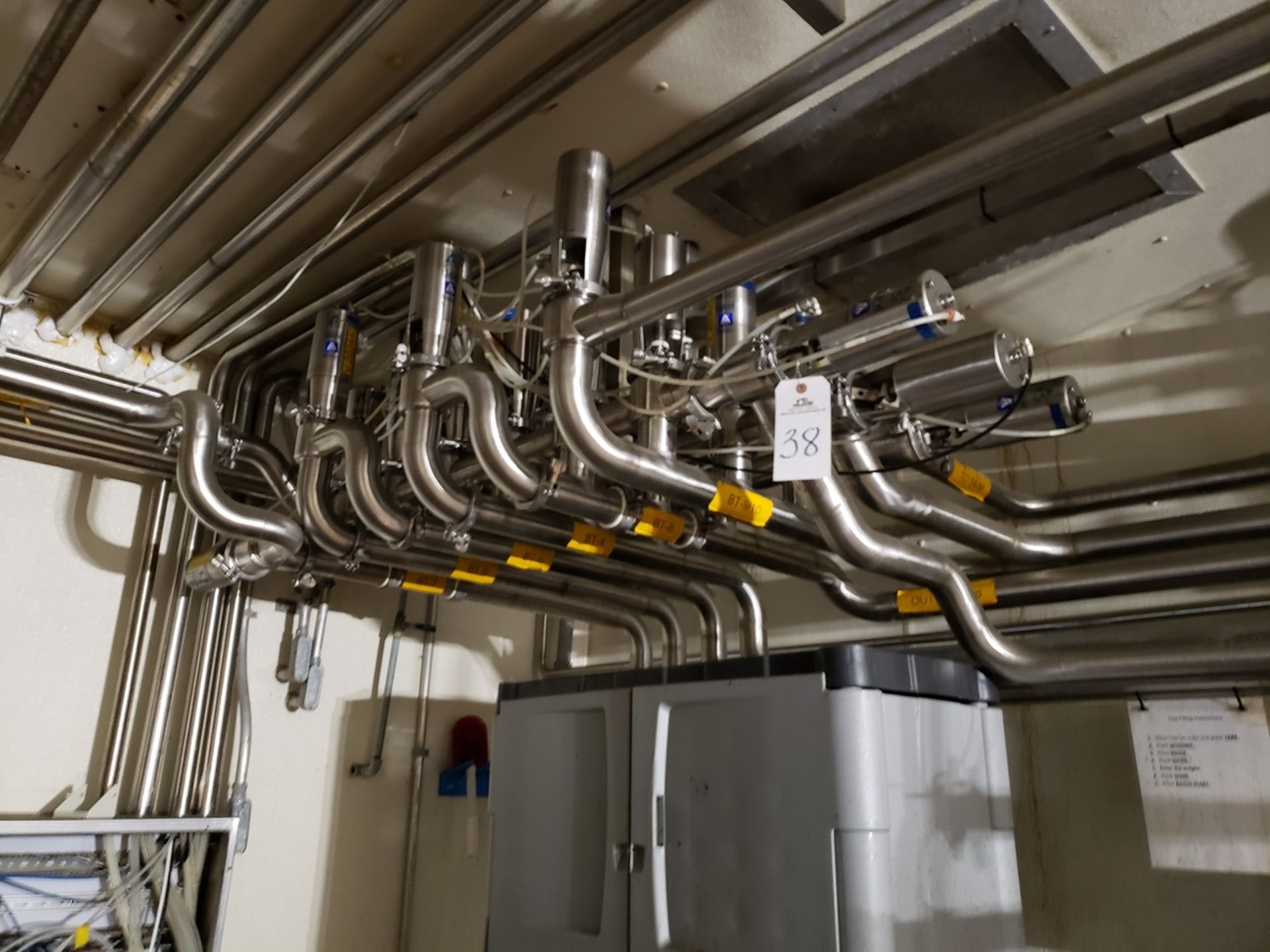 Remaining Sanitary Pipe, Valves & Fittings in Room, (Excluding any Other Lotted | Rig Fee: $1800