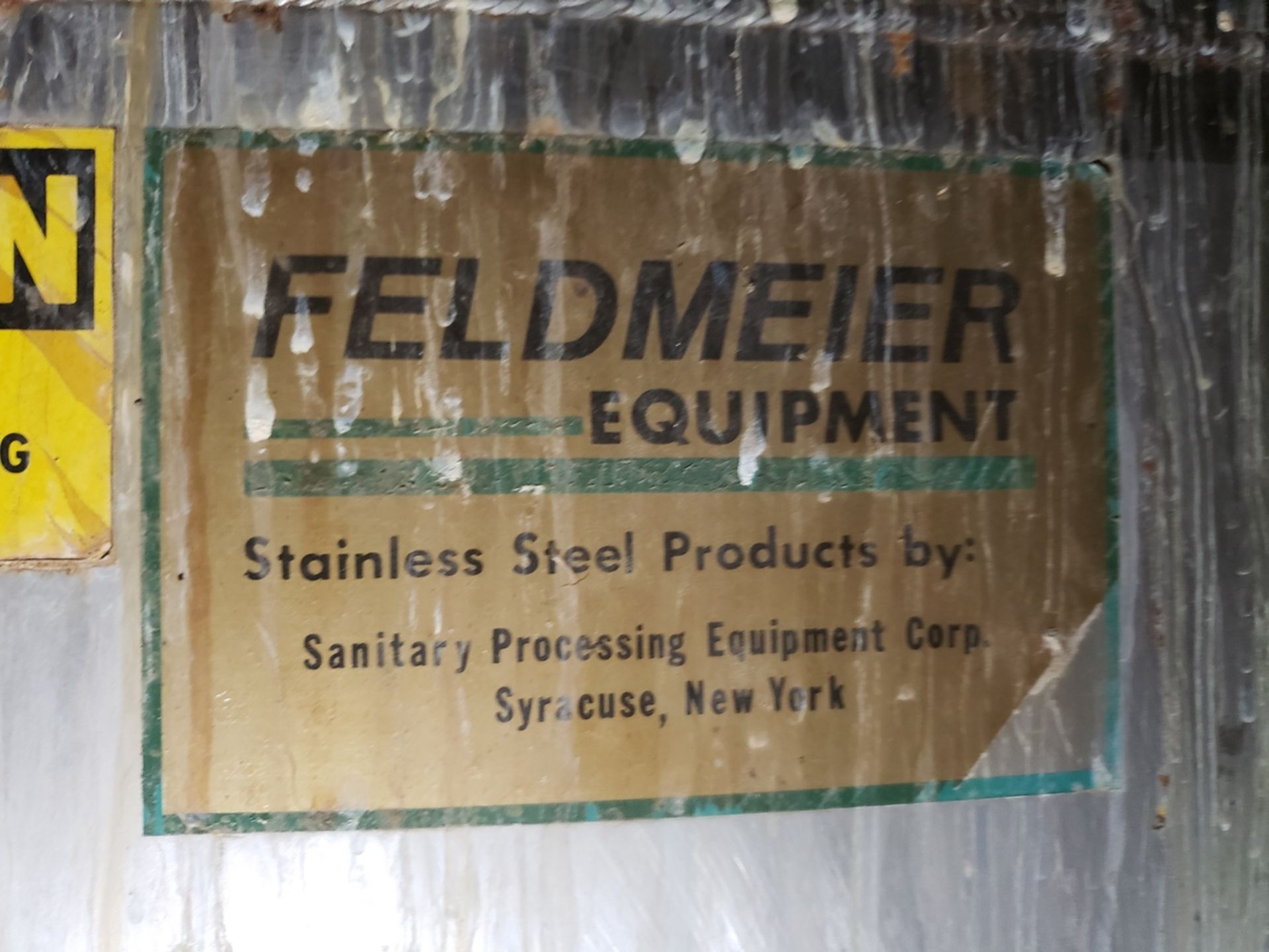 Feldmeier 10,000 Gallon Stainless Steel Vertical Storage Tank, 9'10" X 18' Insid | Rig Fee: $12500 - Image 2 of 5