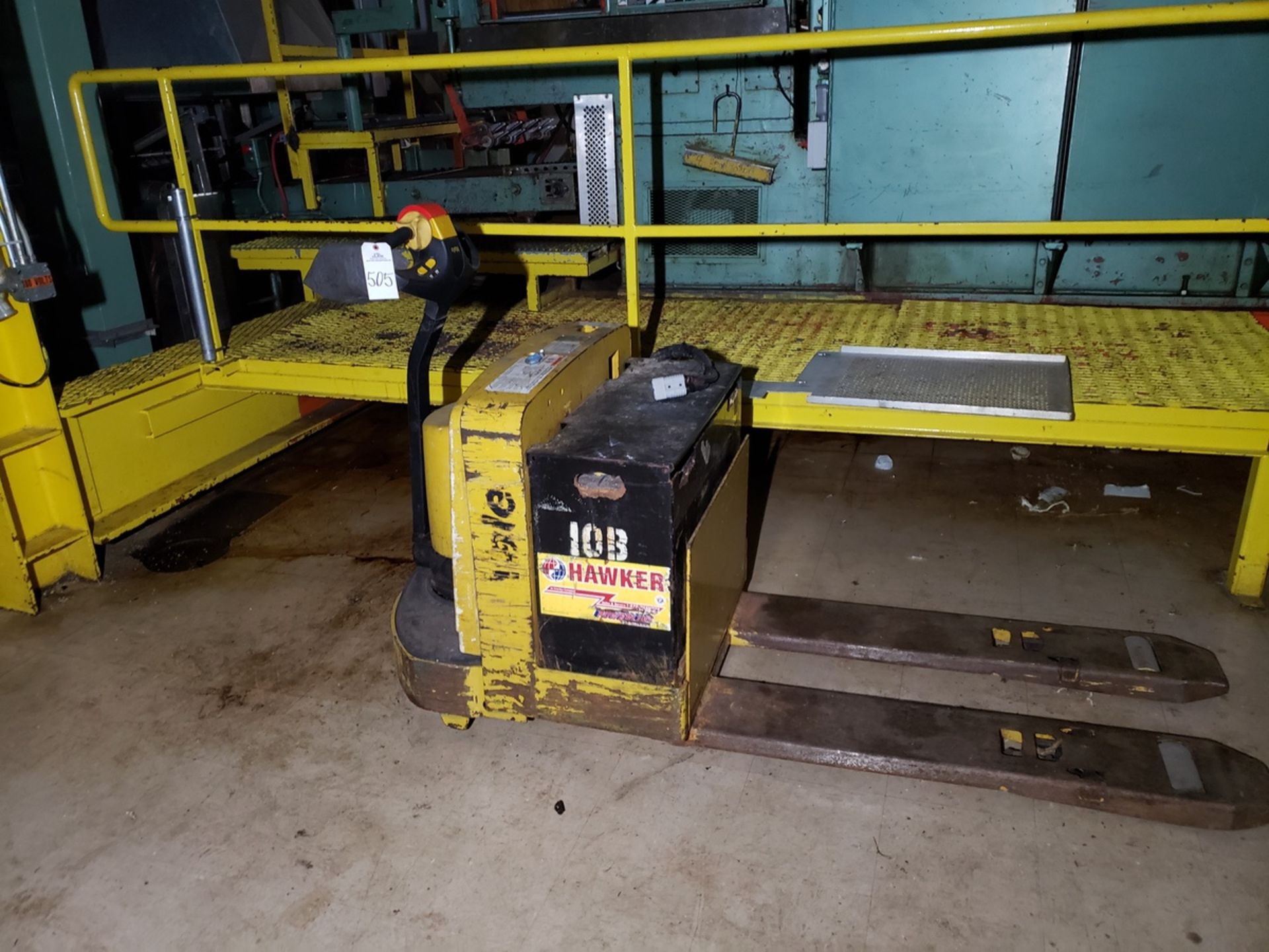 Yale Electric Pallet Jack, 6000 lbs. Cap., M# MPW060LEN24T2748, S/N A897N05056F | Rig Fee: $100