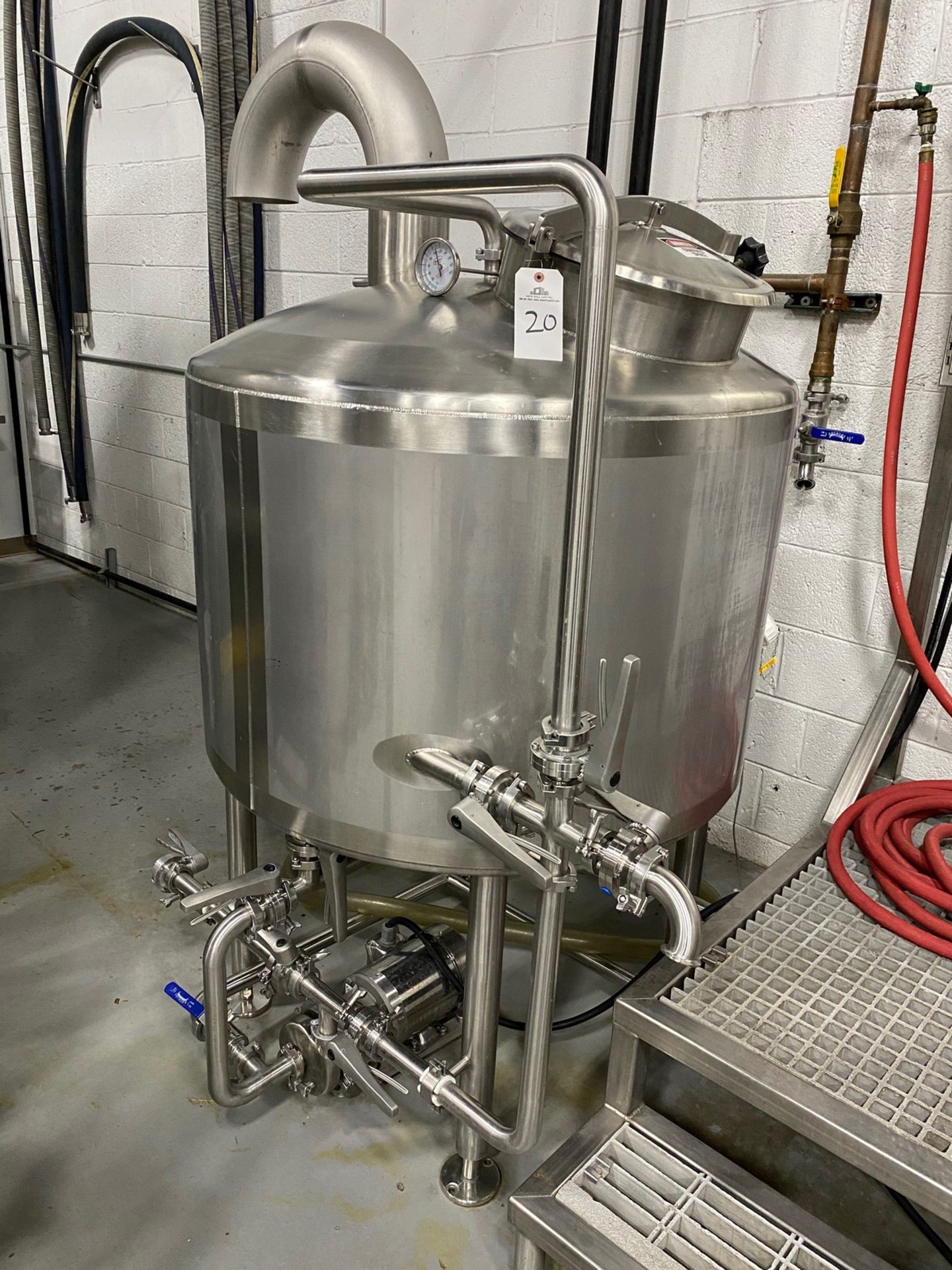 2015 Quality Tank 2-Vessel 3.5 BBL Pilot / Taproom Brewhouse, 5 B - Subj to Bulks | Rig Fee: $1000 - Image 9 of 15