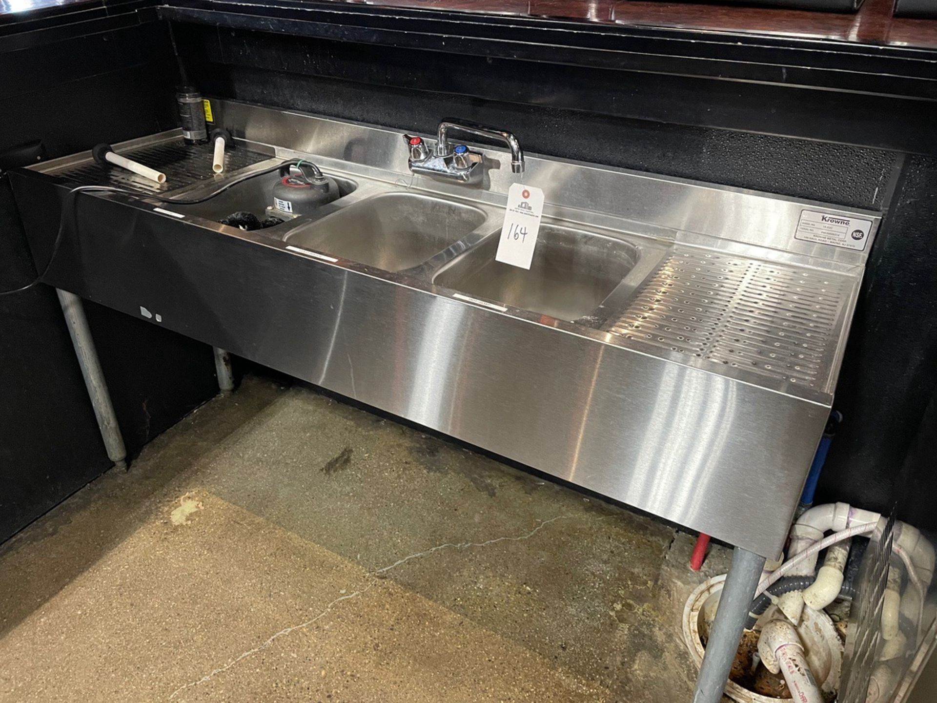 Krowne 3-Basin Stainless Steel Sink | Rig Fee: $100