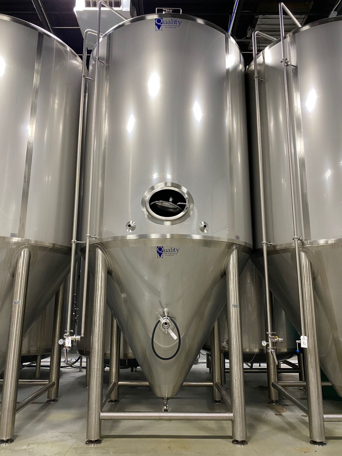 2015 Quality Tank 120 BBL Steep Cone Bottom Fermenter, Glyc - Subj to Bulks | Rig Fee: $3000 Cradled