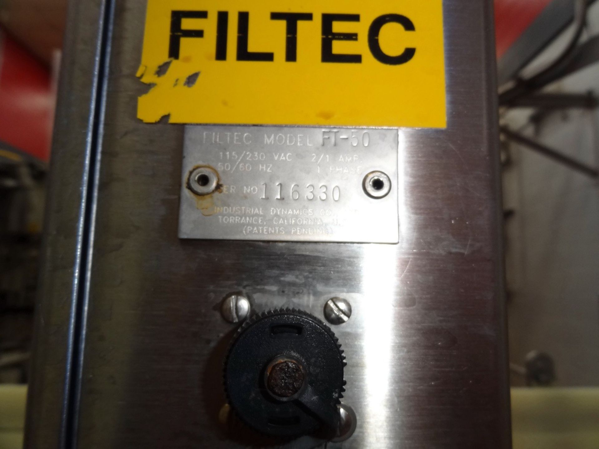 Filtec Model FT-50 Gamma Based Level Inspector, S/N: 116330, Additional Info: S | Reqd Rig Fee $250 - Image 2 of 3