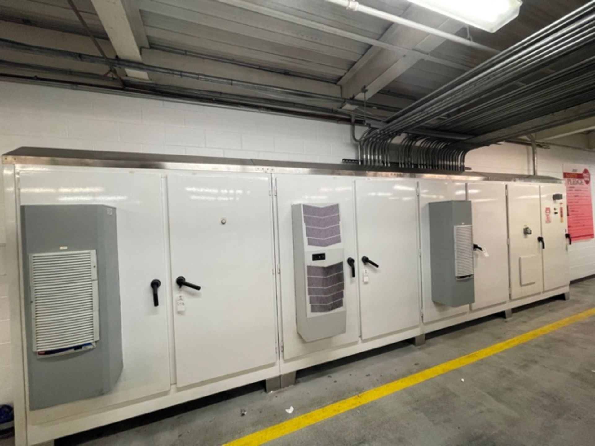 Hoffman 8-Door Electrical Cabinet, (77) Allen-Bradley Powerflex 40 VFDs, Contr | Reqd Rig Fee: $1500