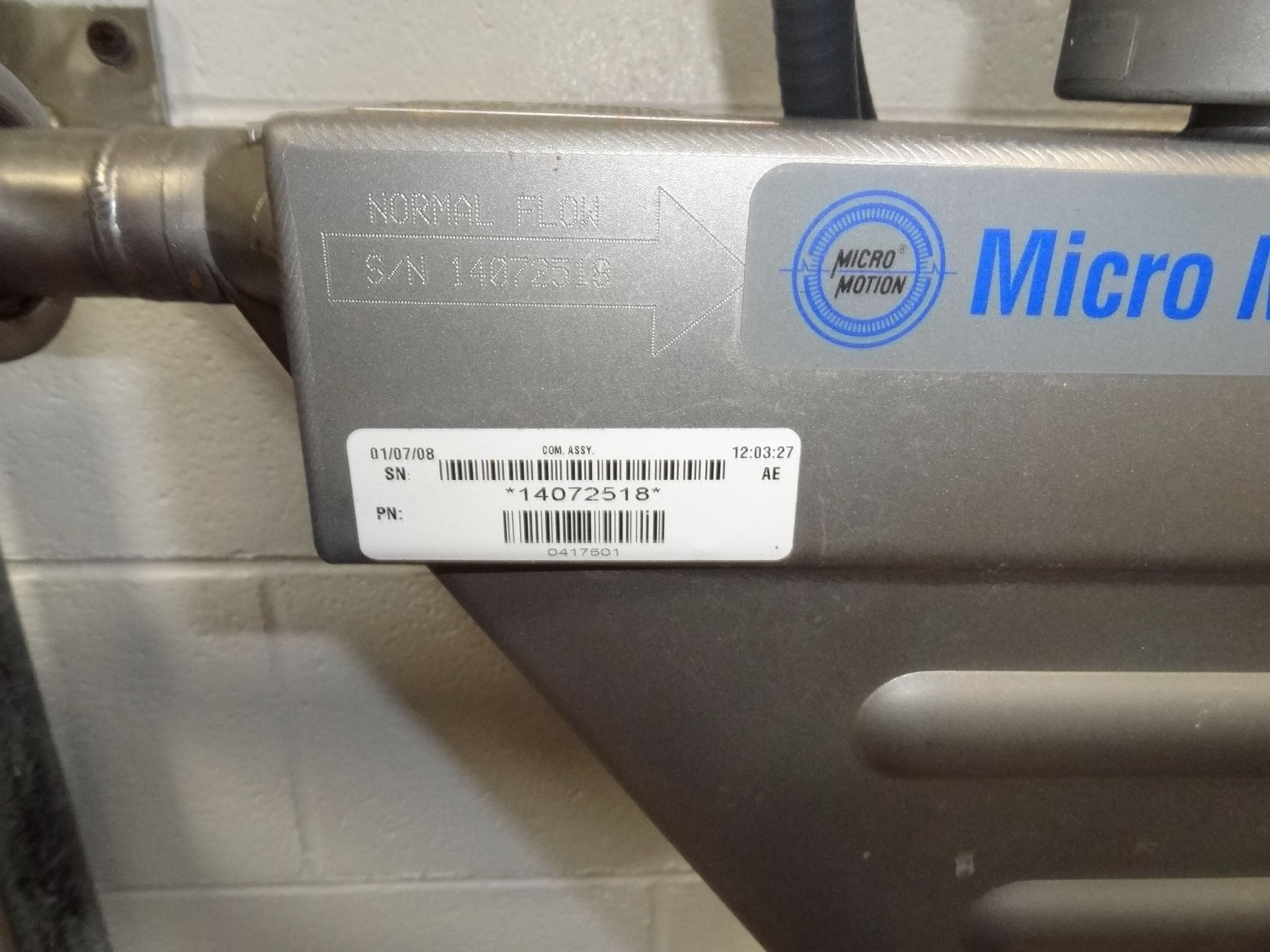 MicroMotion Meters Listed as Individual Lots 211, 212, 213, 216, 217, 218 - Please Bid Individually - Image 2 of 2