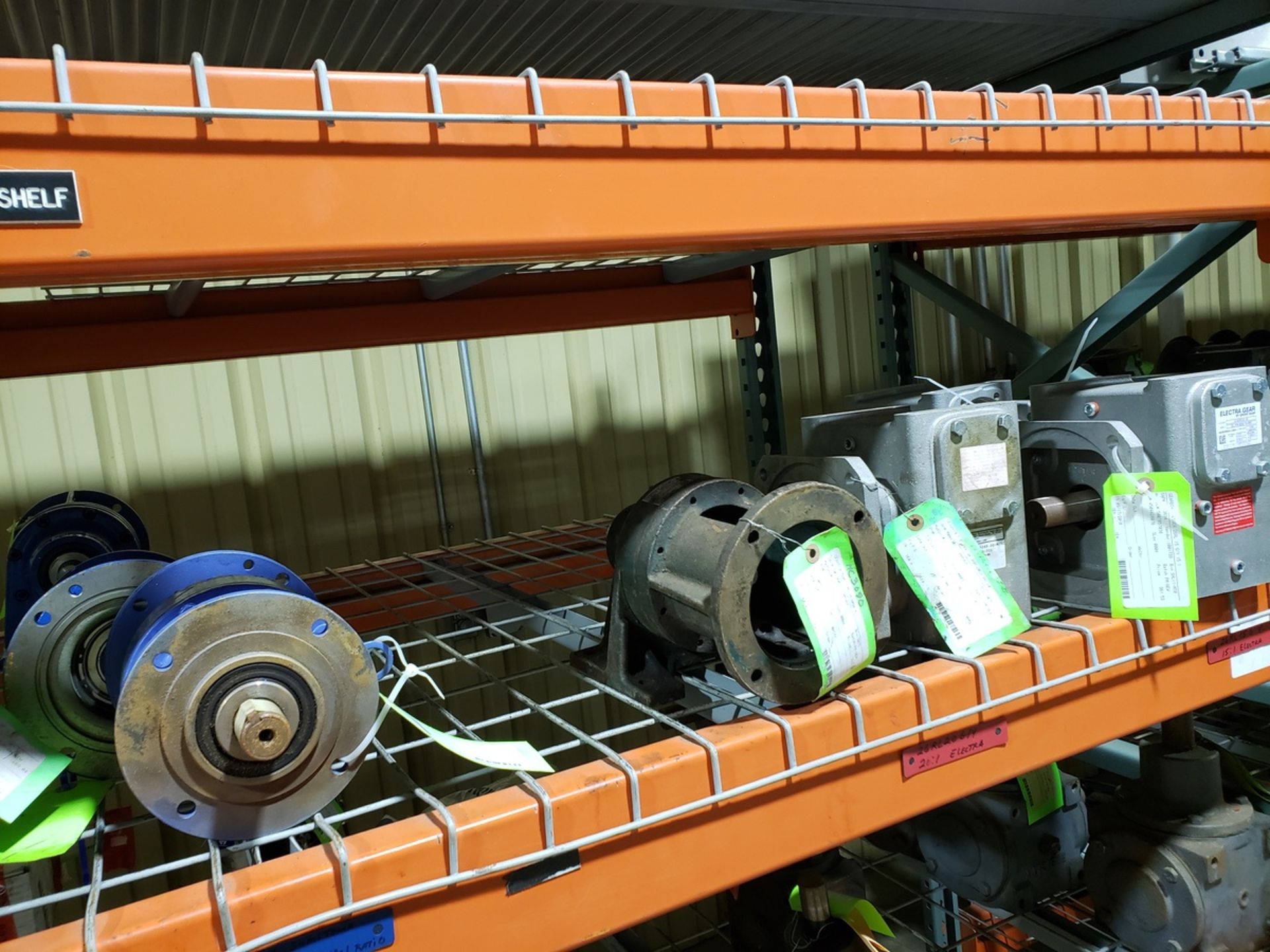 Pallet Rack Section, W/ Contents, Spare Parts | Rig Fee $400 - Image 3 of 7