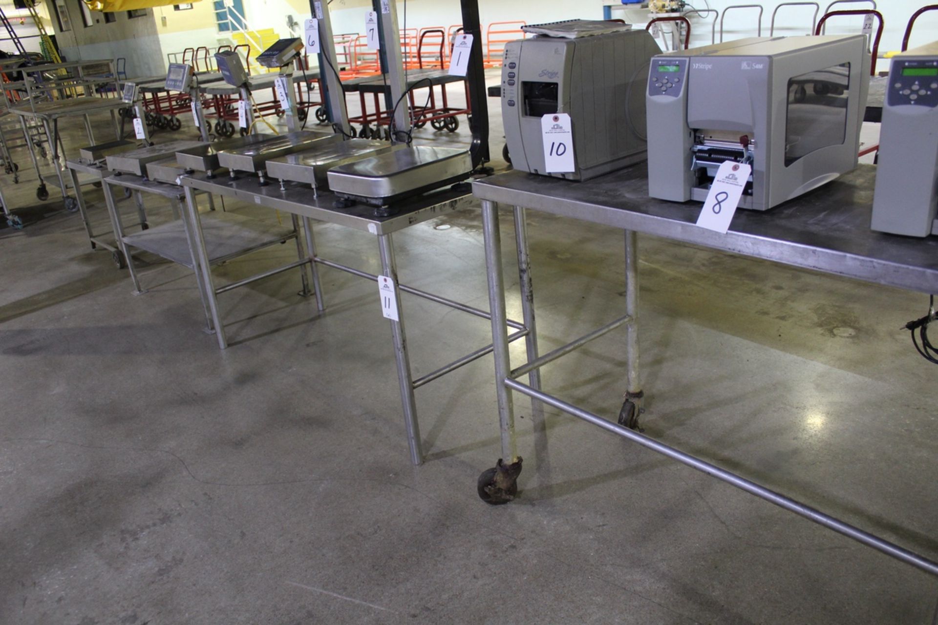 Lot of (4) Stainless Steel Tables | Rig Fee $50