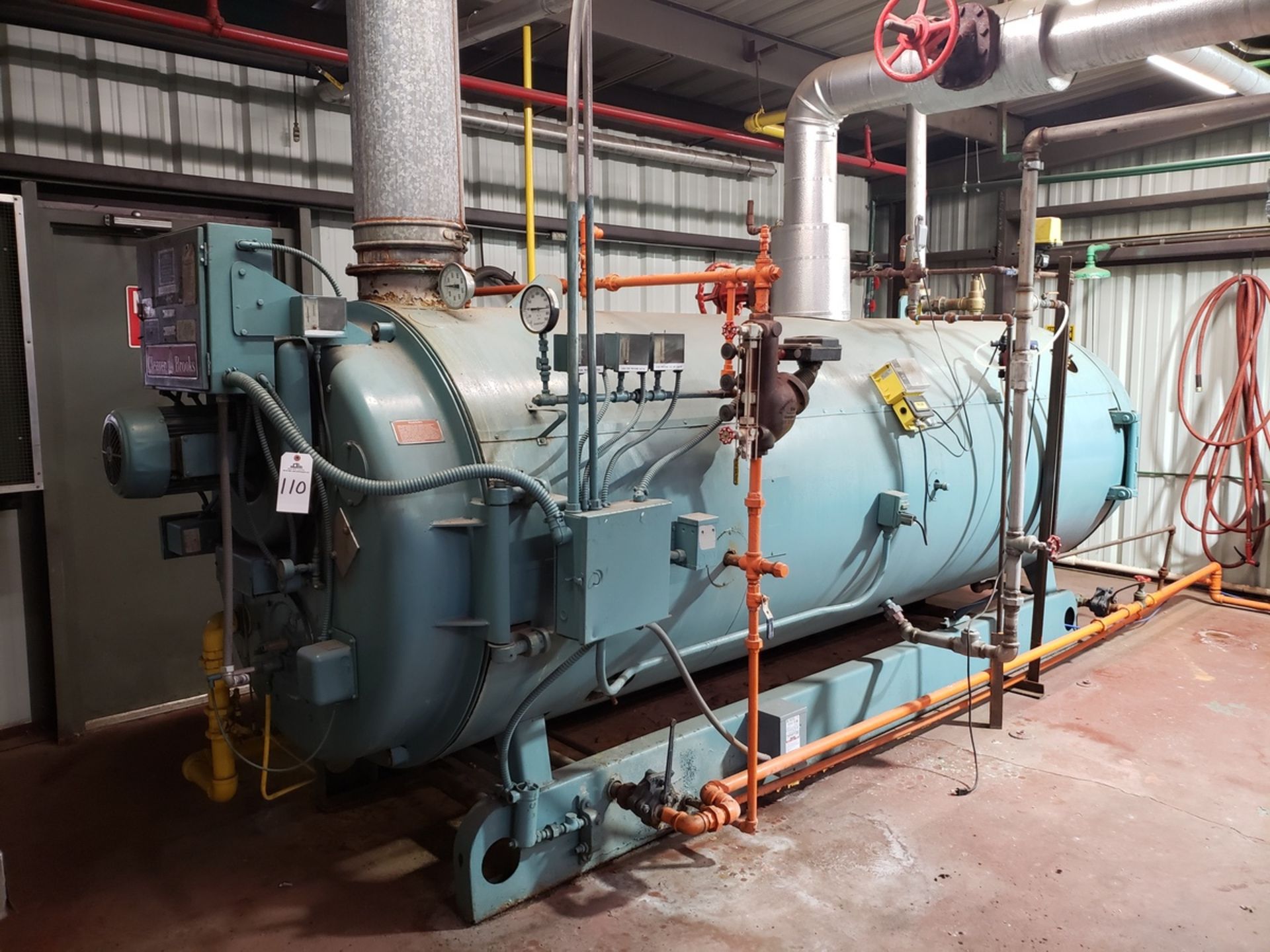 Cleaver Brooks Steam Boiler, Natural Gas Fired, M# CBH 200-100, S/N L-70179 | Rig Fee $2500