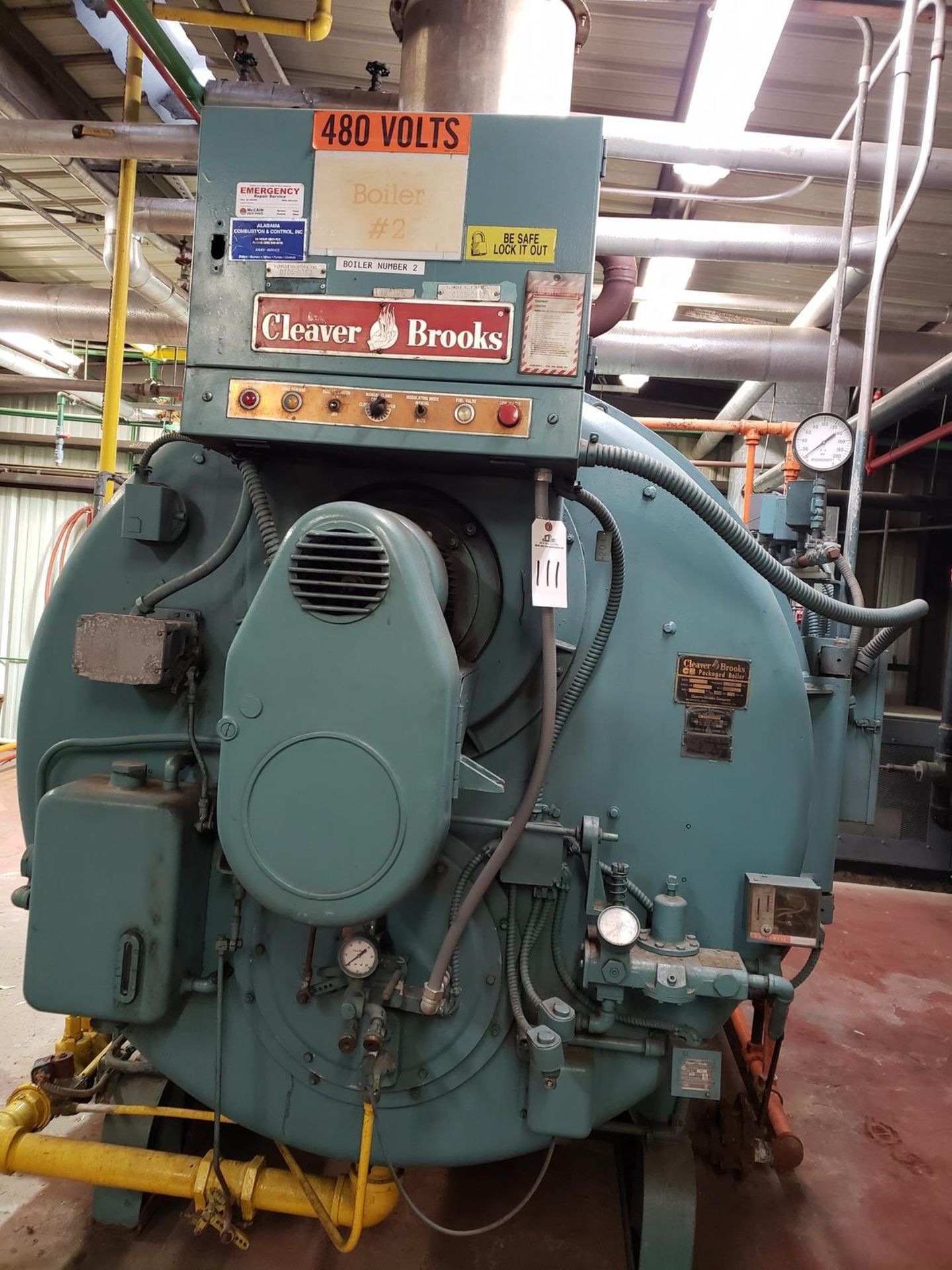 Cleaver Brooks Steam Boiler, Natural Gas Fired, M# CB 200-125, S/N L-55930 | Rig Fee $2500 - Image 3 of 3