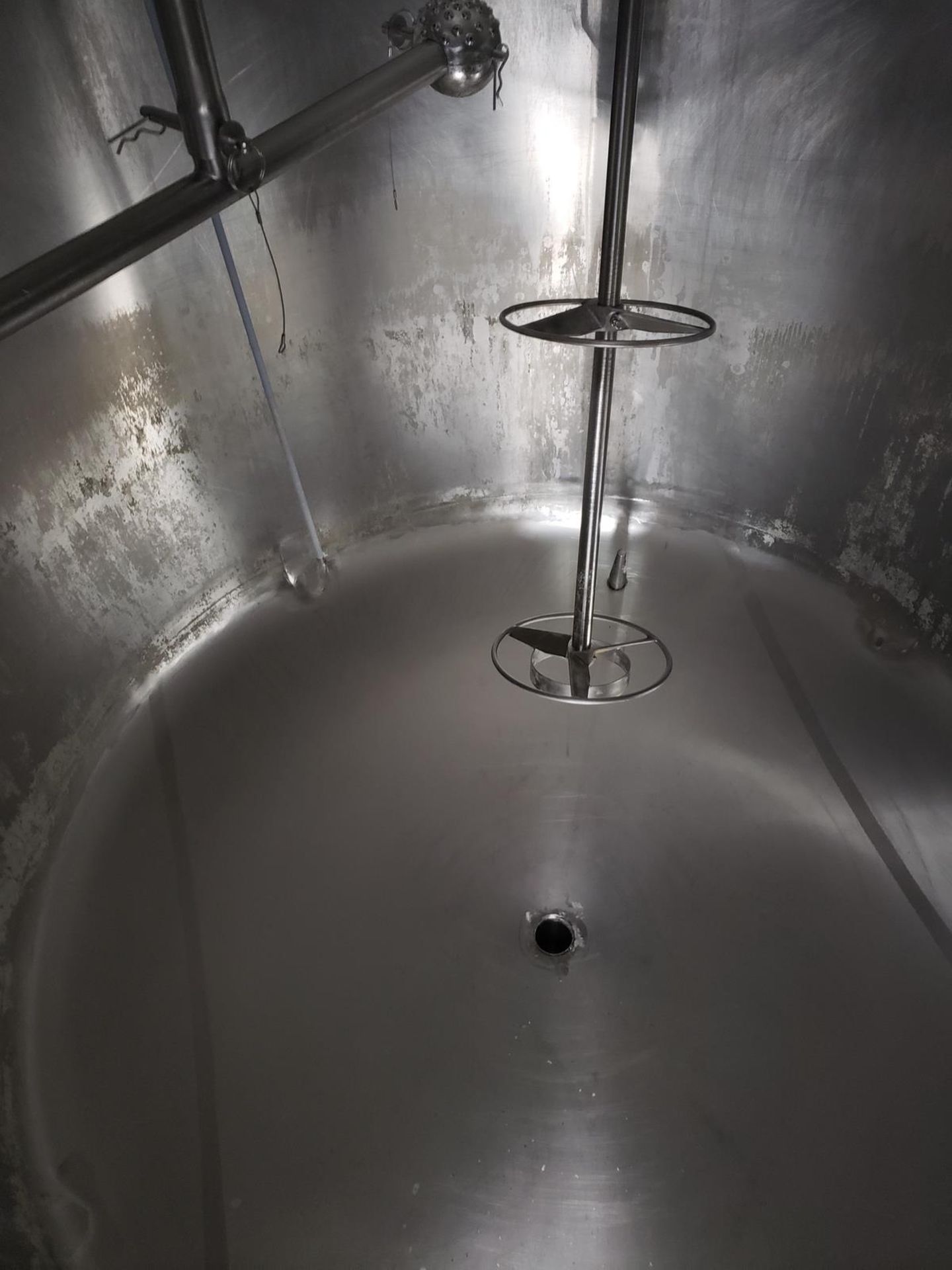 500 Gallon Stainless Steel Top Agitated Blending/Fermentation Tank | Rig Fee $850 - Image 4 of 4