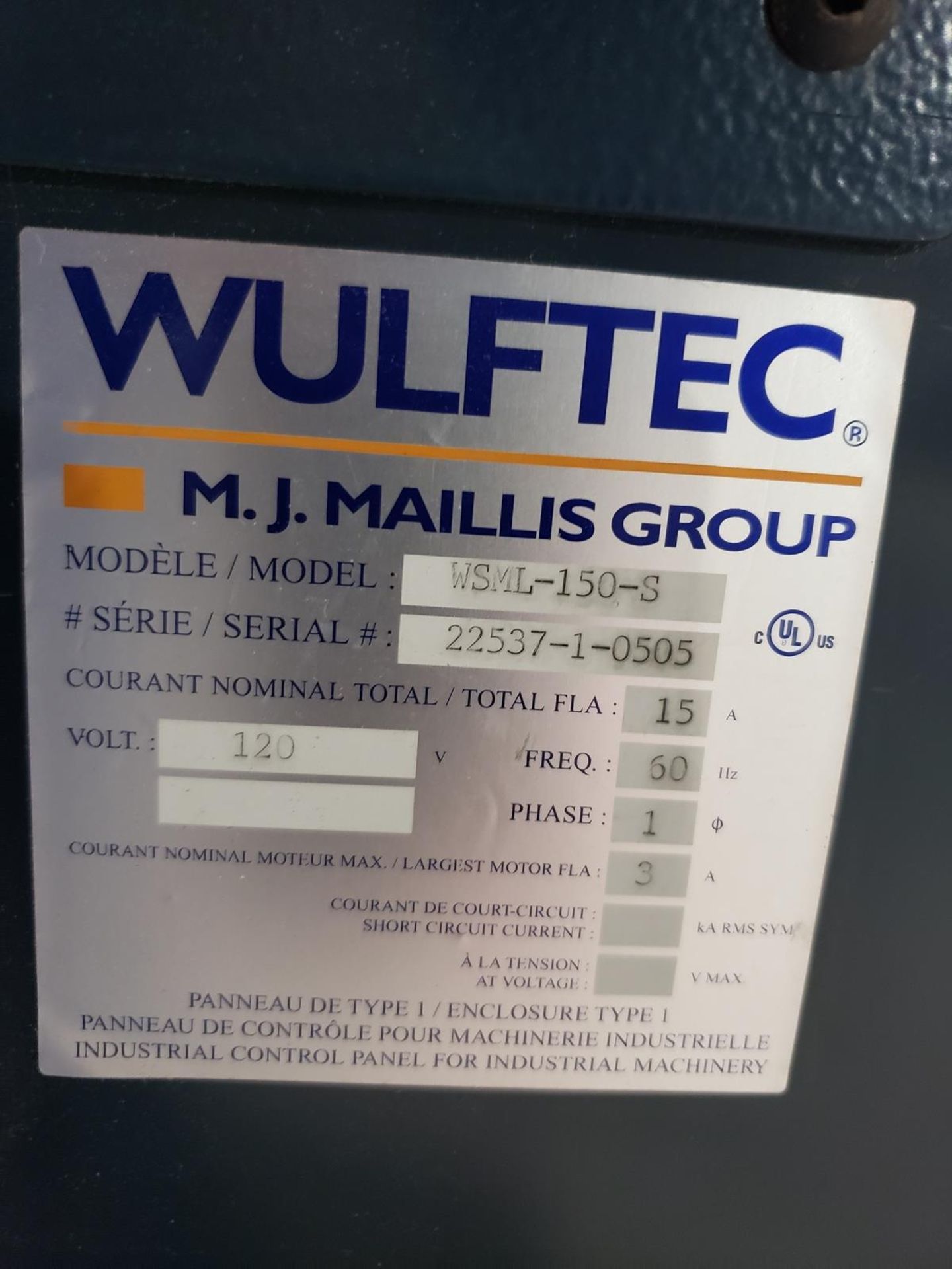 Wulftec Pallet Wrapper, M# WSML-150-S | Rig Fee $400 - Image 2 of 2