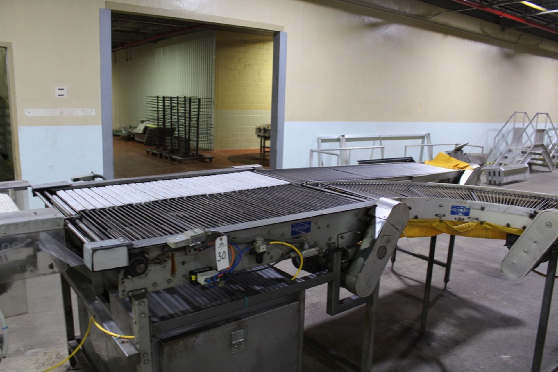48" X 60" Lane Changer, W/ Discharge Conveyor Sections | Rig Fee $200