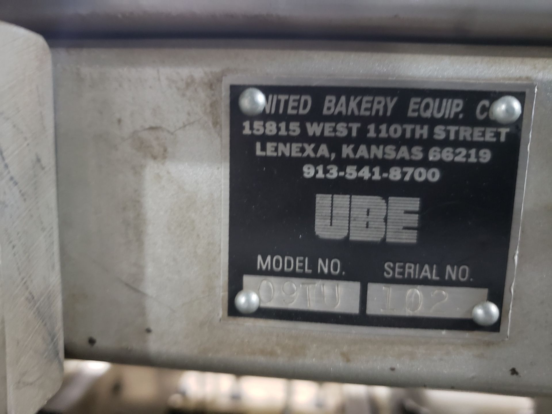 United Bakery Equip. Stacker, M# 09TU, S/N 102 | Rig Fee $300 - Image 2 of 3