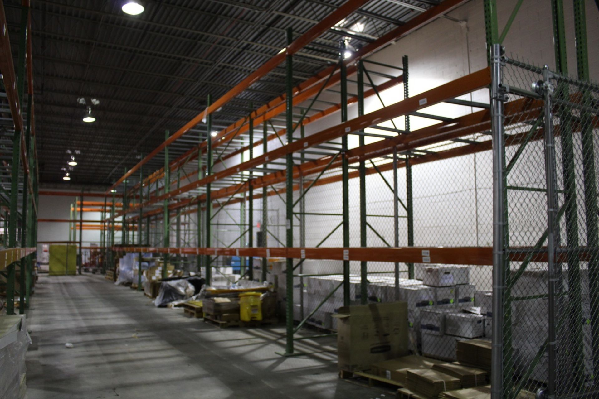 TEAR DROP PALLET RACK (NO CONTENTS), (16) Uprights 16ft x 42in, ( - Subj to Bulk | Rig Fee: $400