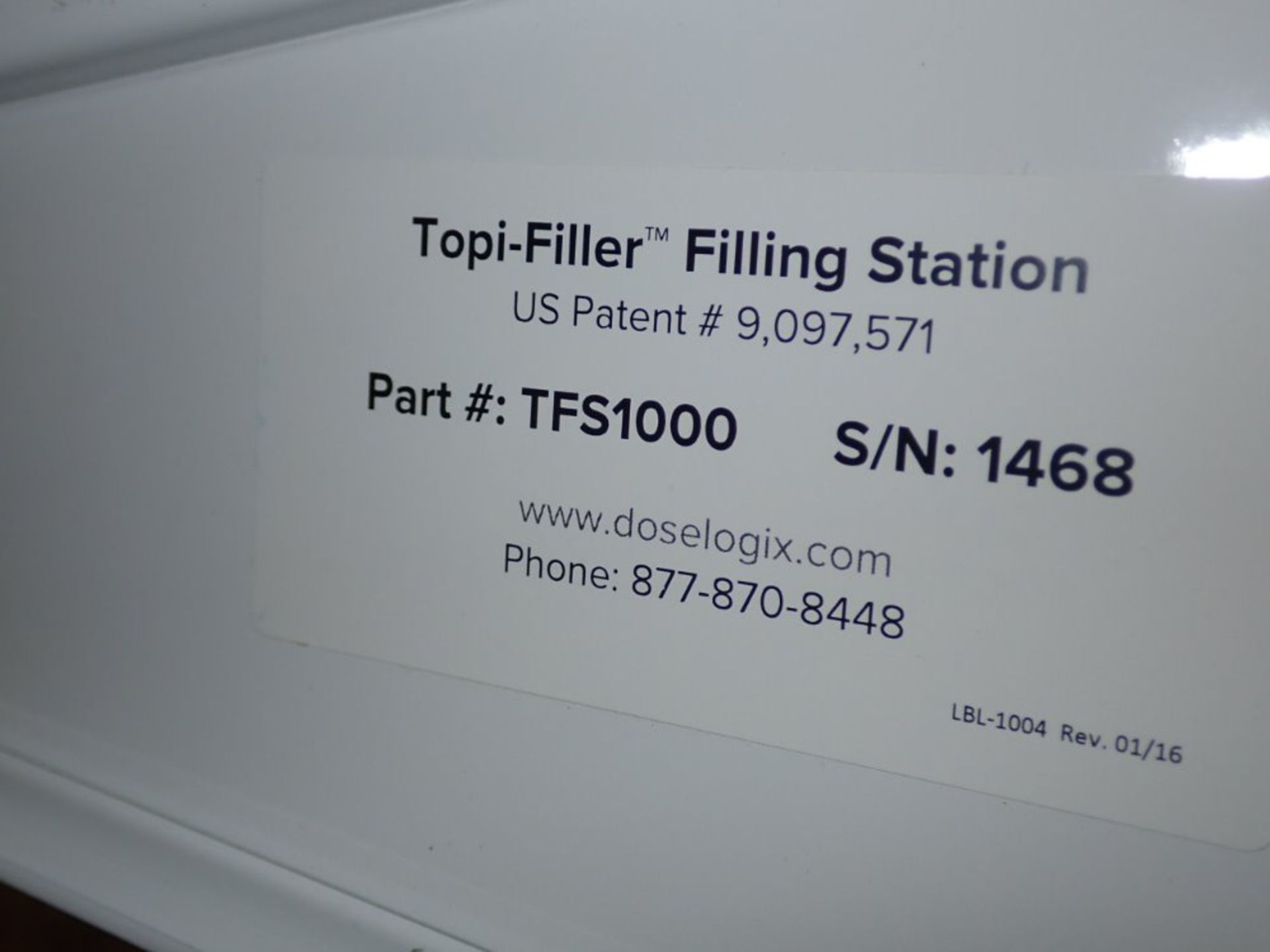 Topi-click Model TFS1000 Filling Station, S/N: 1468 | Reqd Rig Fee: Seller to Load - Image 7 of 8