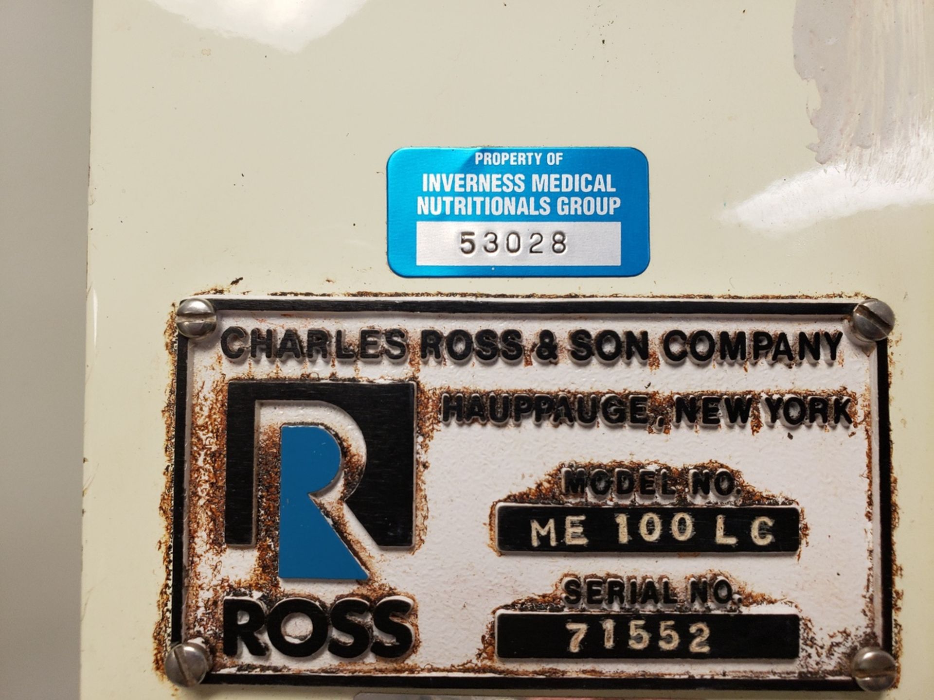 ROSS MODEL ME100LC MIXER, S/N: 17552 | Reqd Rig Fee: $50 or HC - Image 2 of 3