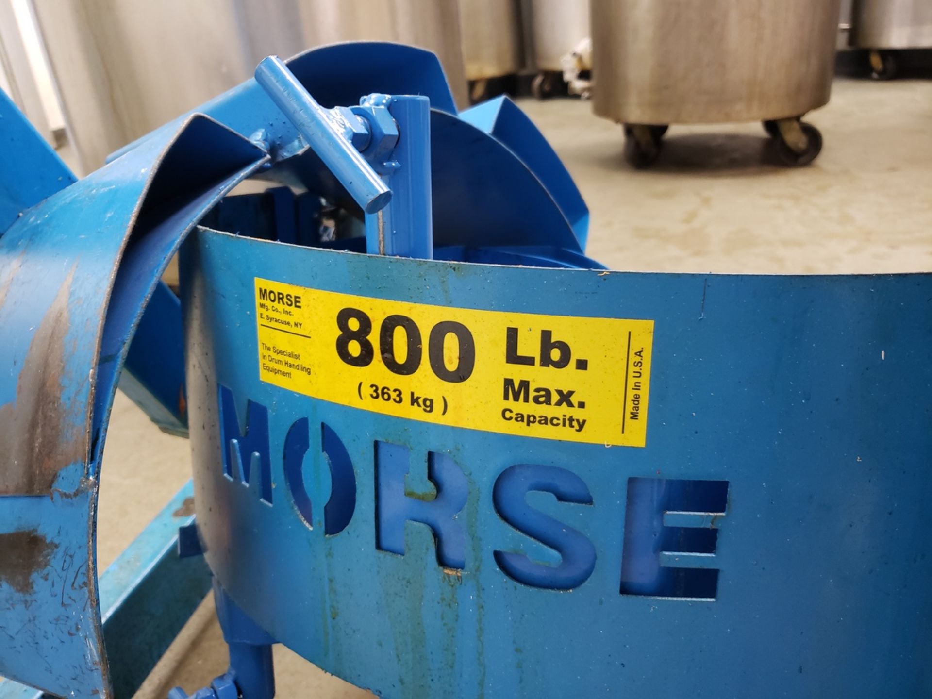 MORSE 800 LB DRUM LIFT | Reqd Rig Fee: $50 - Image 2 of 3