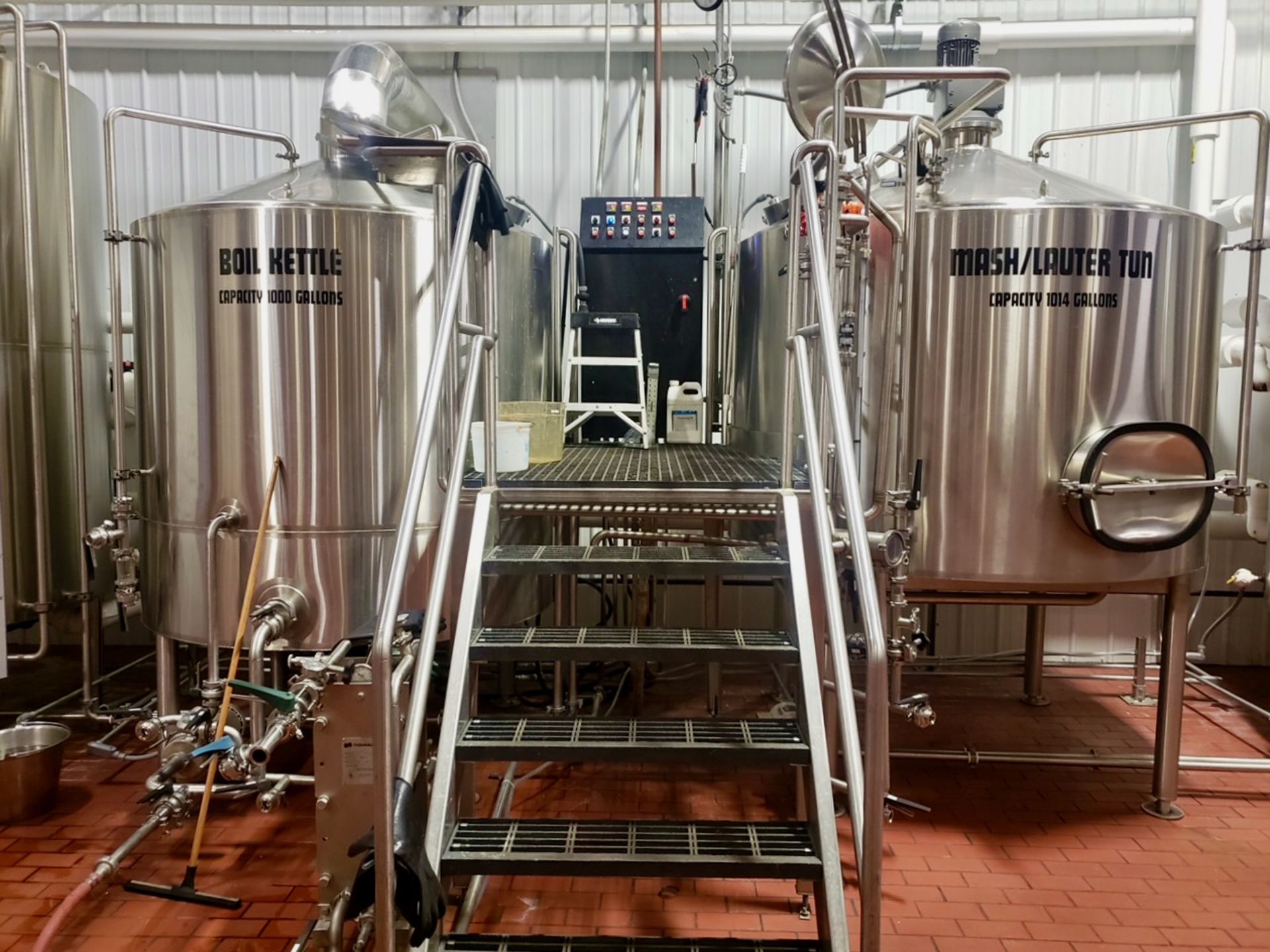 2012 JV Northwest 20 BBL 2-Vessel Brewhouse, Steam Jacketed Brew Kettle, Mash | Reqd Rig Fee: $3500