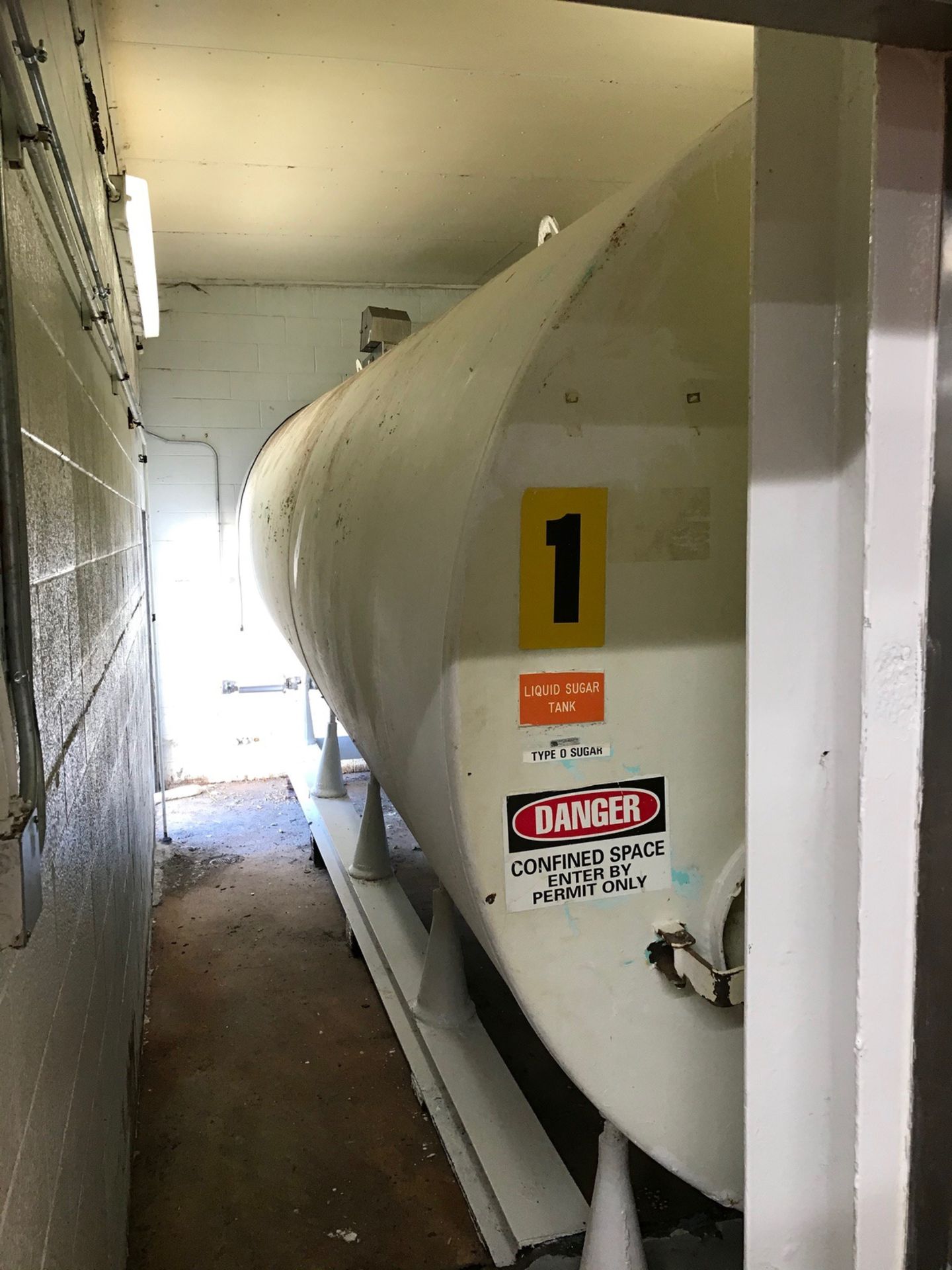 EPOXY LINED SUGAR TANK, APPROXIMATELY 6'6" DIAMETER | Rig Fee $5500 - Image 2 of 2