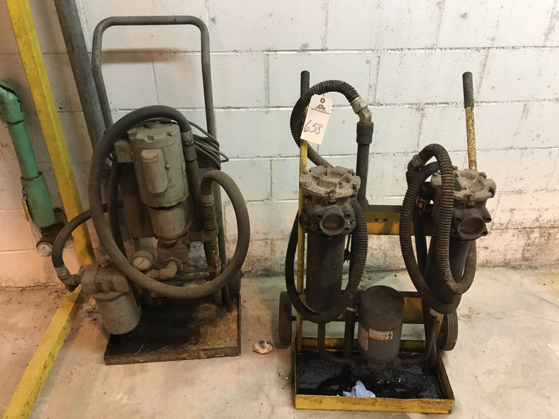(2) OIL PUMPS WITH TWO-WHEEL DOLLIES | Rig Fee $150