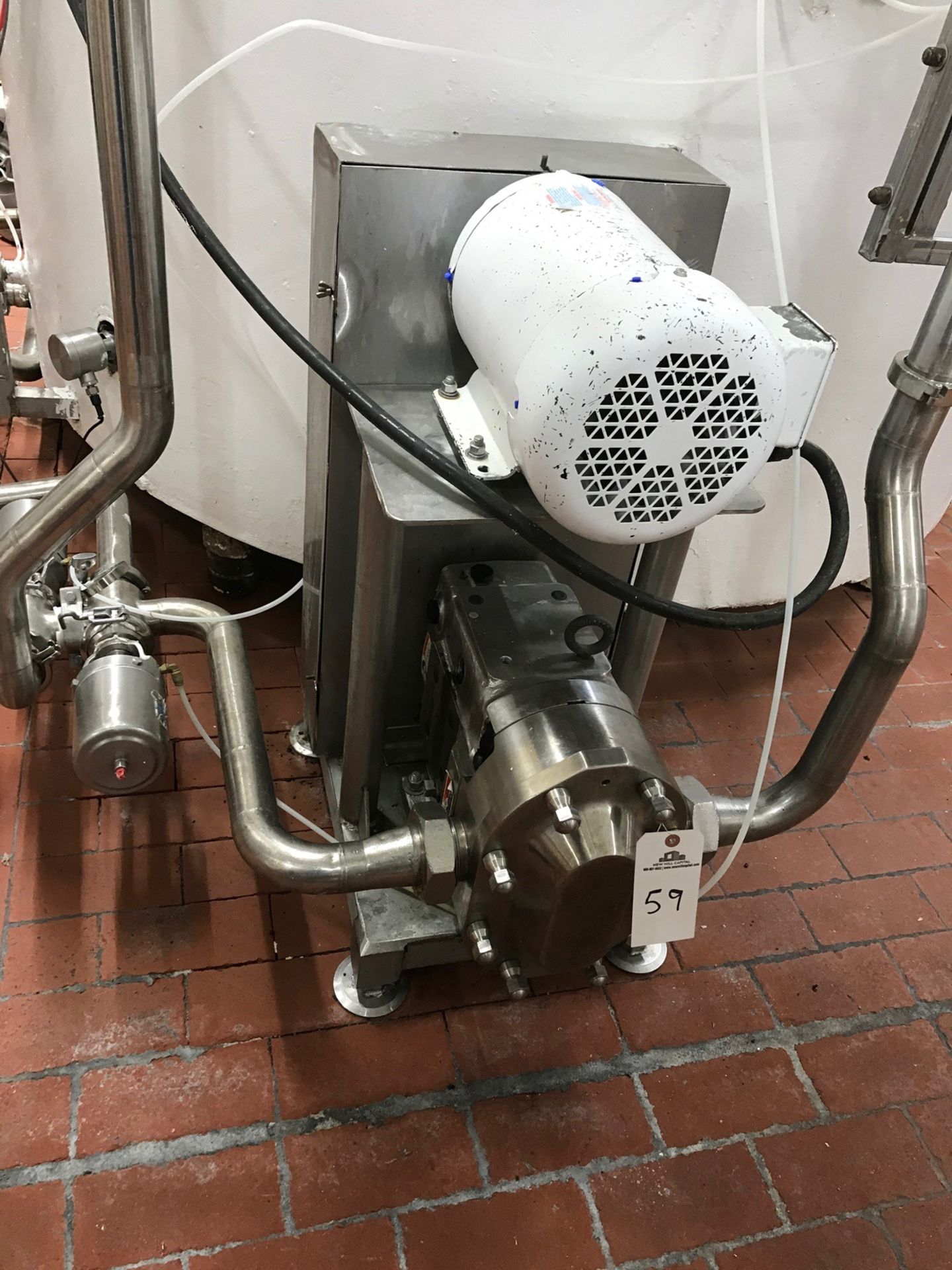 WAUKESHA MODEL 060U2 POSITIVE DISPLACEMENT PUMP, ALL STAINLESS STEEL, 2.5" INLET, 2. | Rig Fee $100