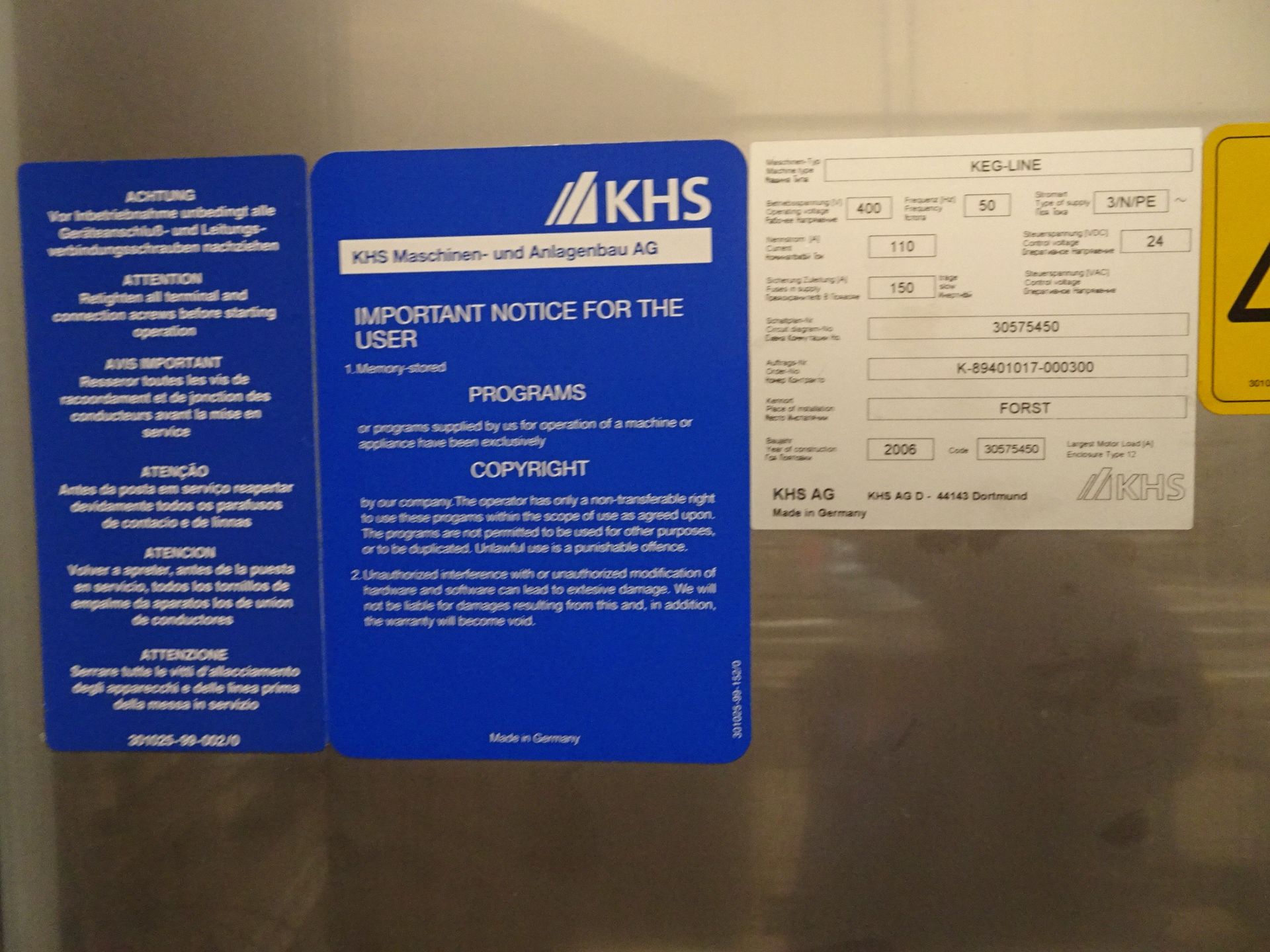 2006 KHS Keg Line For 5 & 15 Gallon Kegs, Complete Twin 8-Station Filling Line Rate - Contact Rigger - Image 46 of 83