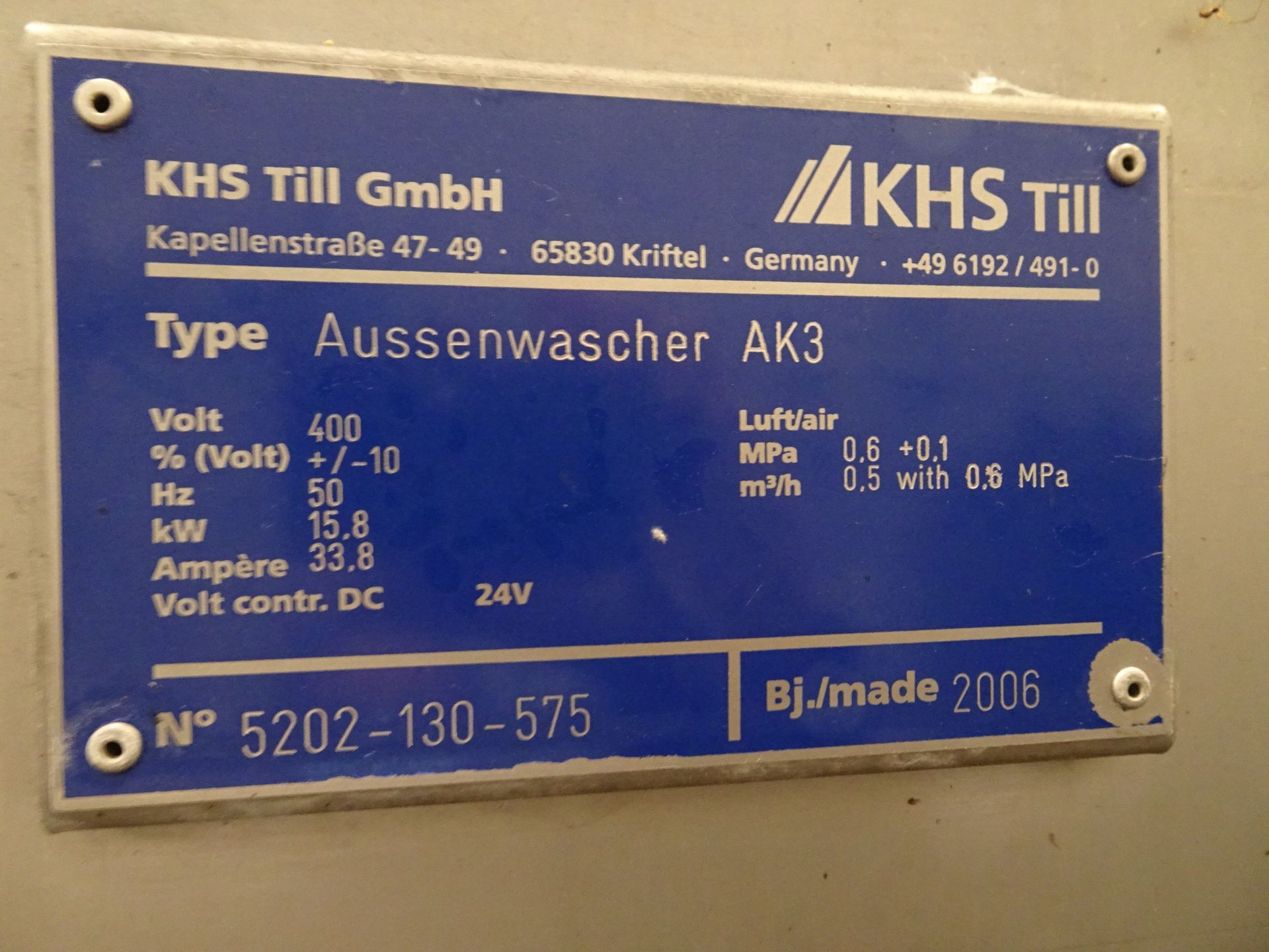 2006 KHS Keg Line For 5 & 15 Gallon Kegs, Complete Twin 8-Station Filling Line Rate - Contact Rigger - Image 16 of 83