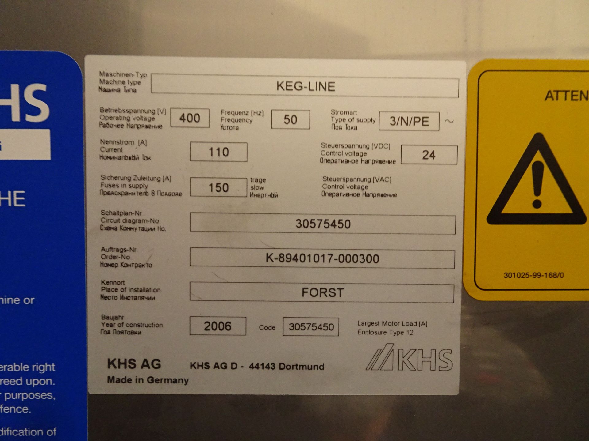 2006 KHS Keg Line For 5 & 15 Gallon Kegs, Complete Twin 8-Station Filling Line Rate - Contact Rigger - Image 54 of 83