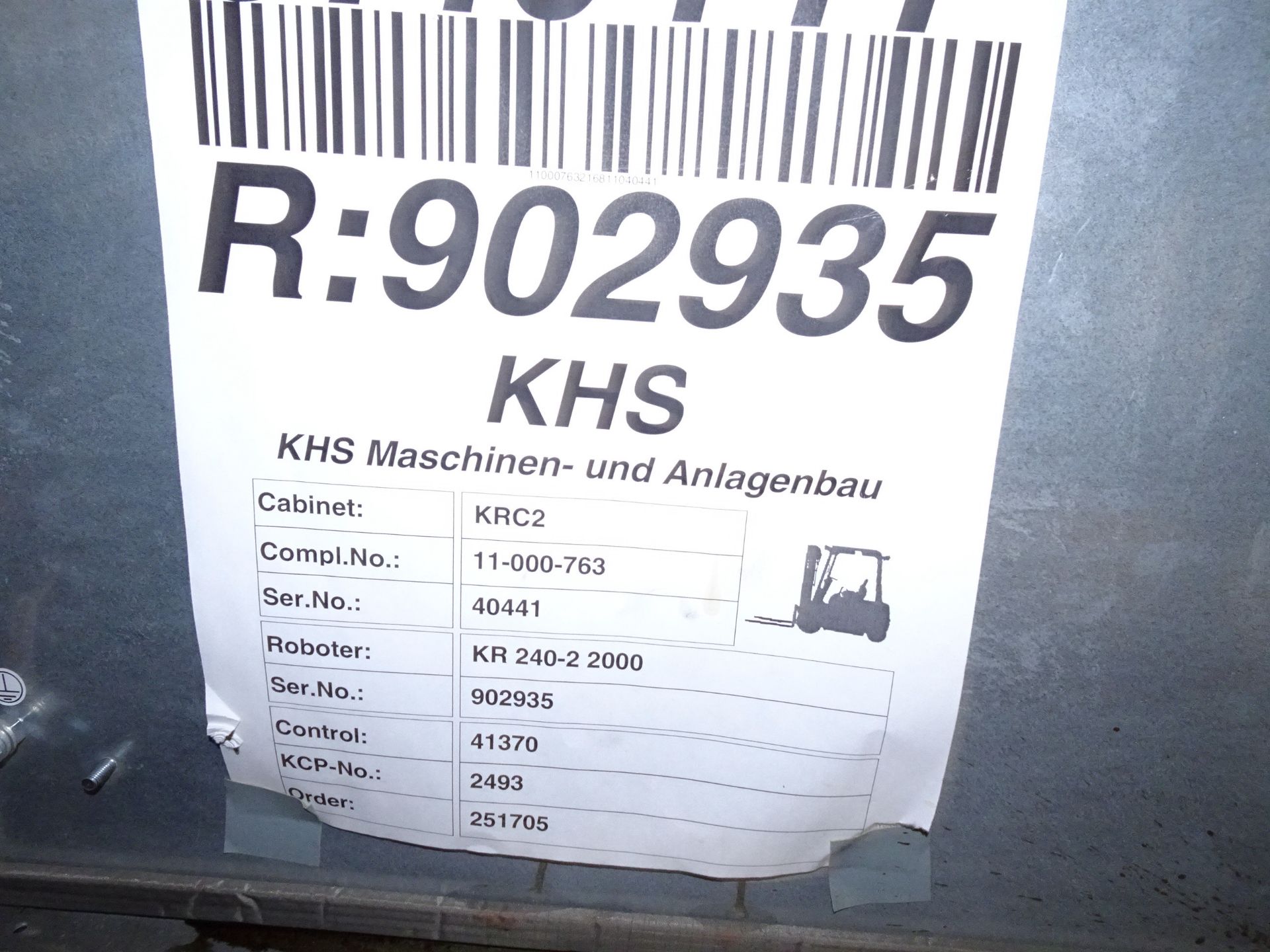 2006 Kuka/KHS Robot Palletizing Cell For Kegs, Palletizing Cell Setup For Destackin - Contact Rigger - Image 56 of 70