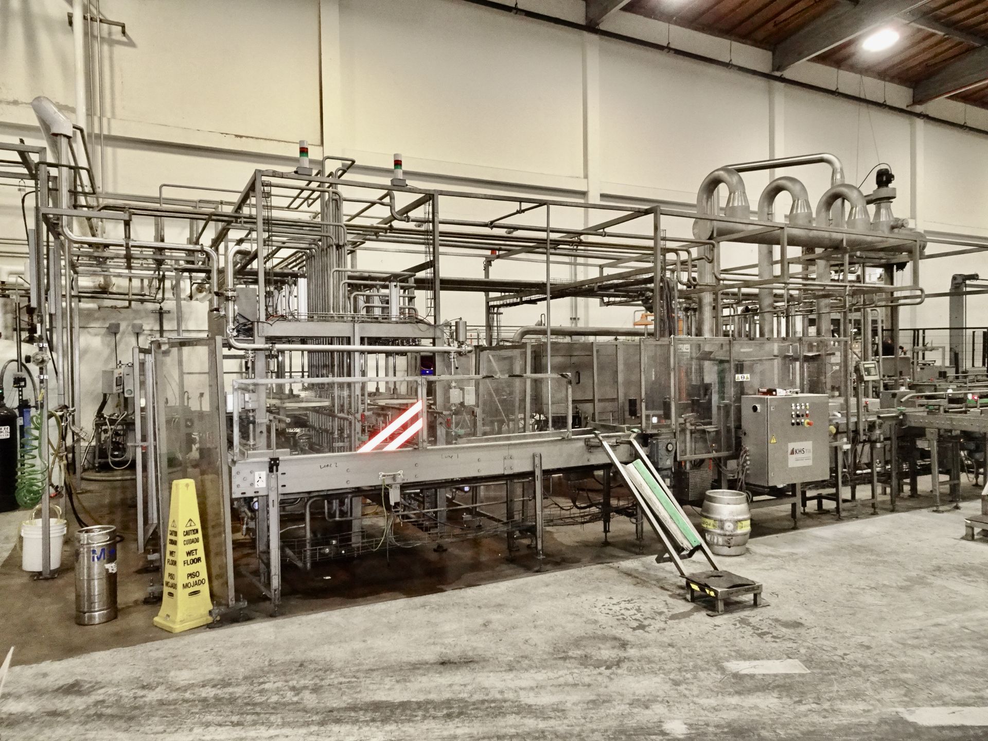 2006 KHS Keg Line For 5 & 15 Gallon Kegs, Complete Twin 8-Station Filling Line Rate - Contact Rigger