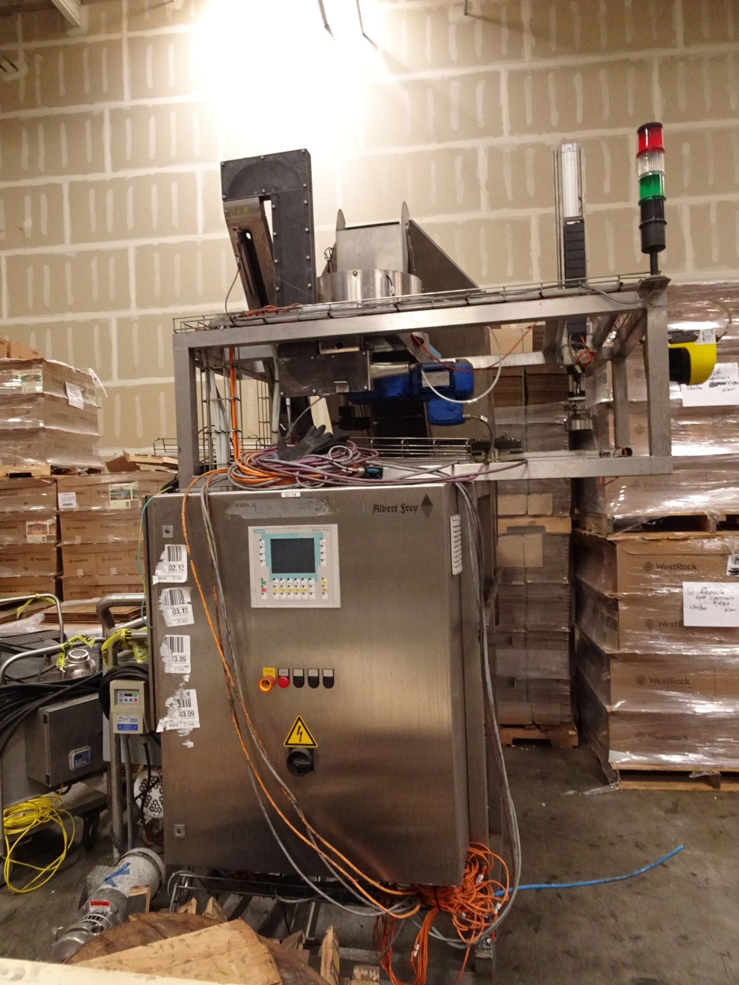 2013 Albert Frey Keg Capper, Elevator and Sorter, Self Contained, Siemens Simatic P - Contact Rigger - Image 3 of 14