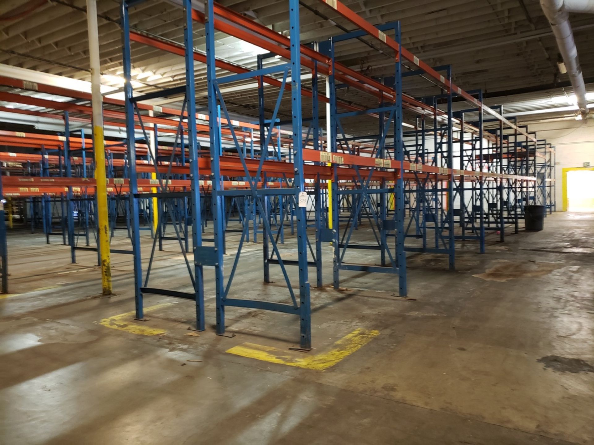 Lot of Pallet Racking, (22) 42" x 12' Uprights, (76) 8' Beams | Rig Fee: $2500