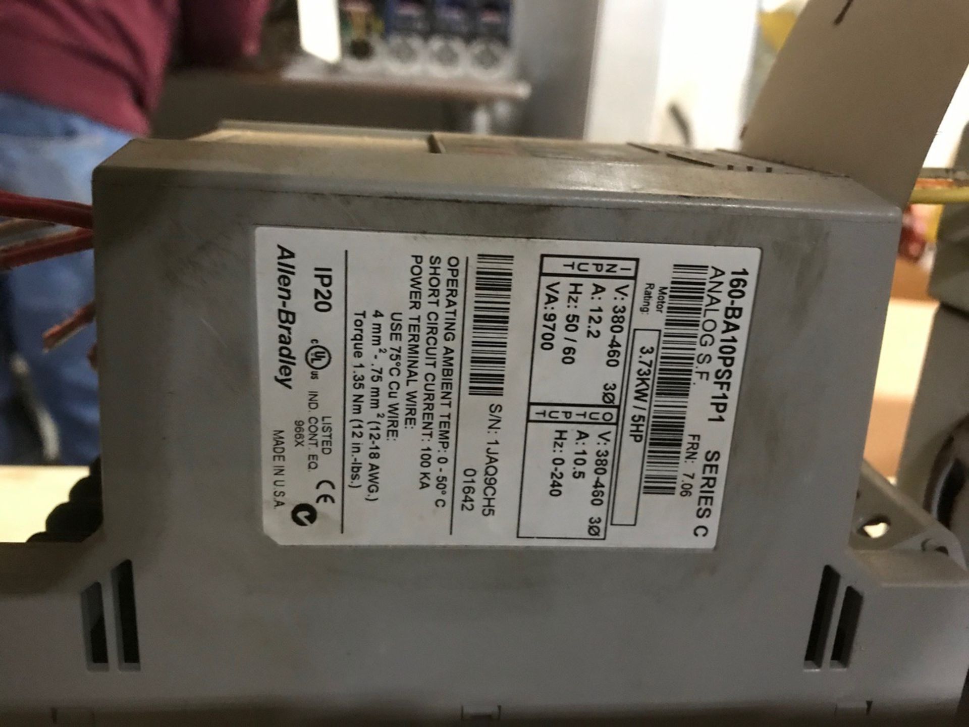 (2) Allen Bradley IP20 VFDs, 5 HP | Rig Fee: $100 - Image 2 of 2