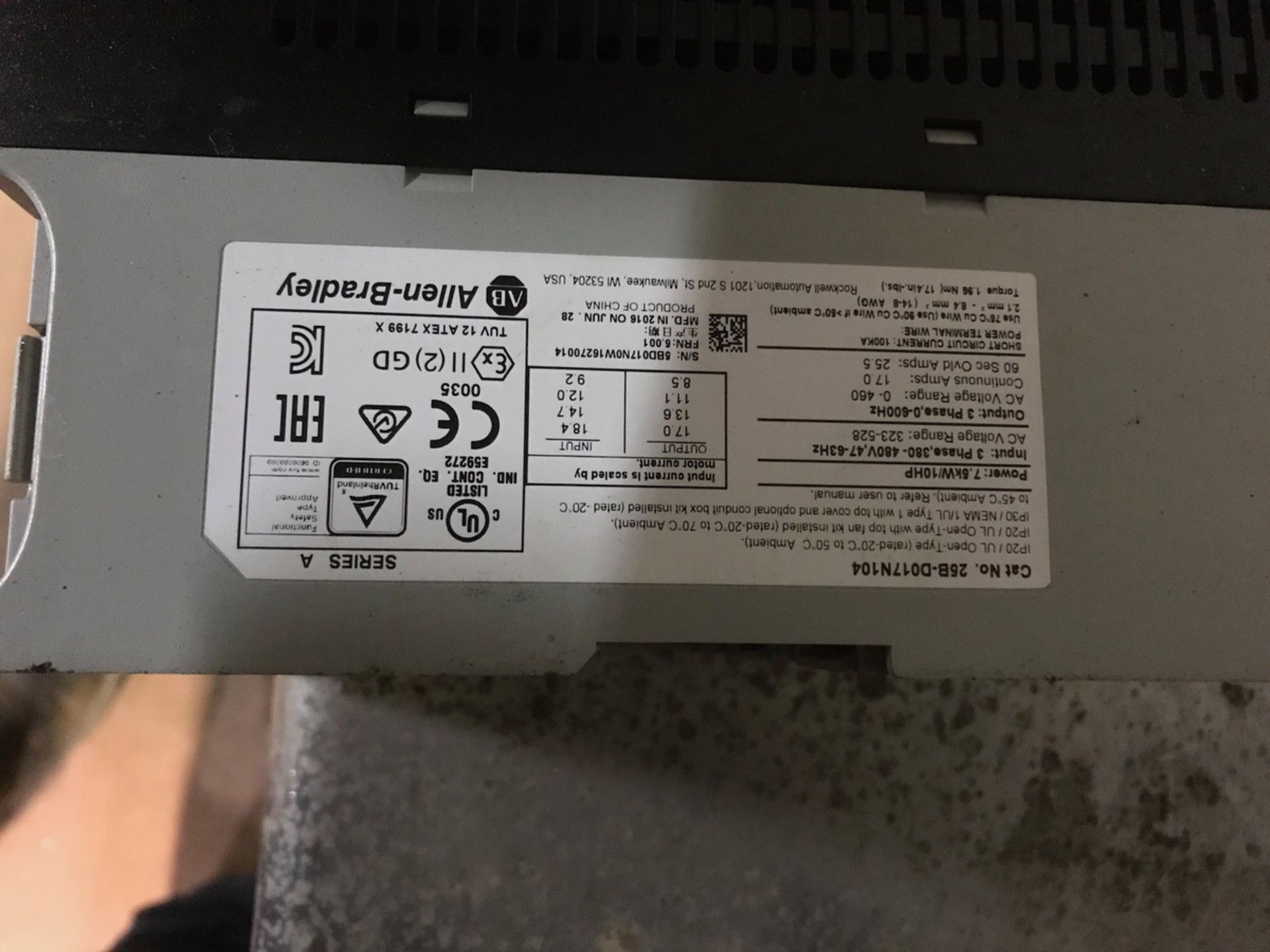 (5) Allen Bradley Powerlfex 525 VFDs, (1) 10 HP, (1) 5 HP, (1) 2 HP, (2) 1 HP | Rig Fee: $125 - Image 2 of 5