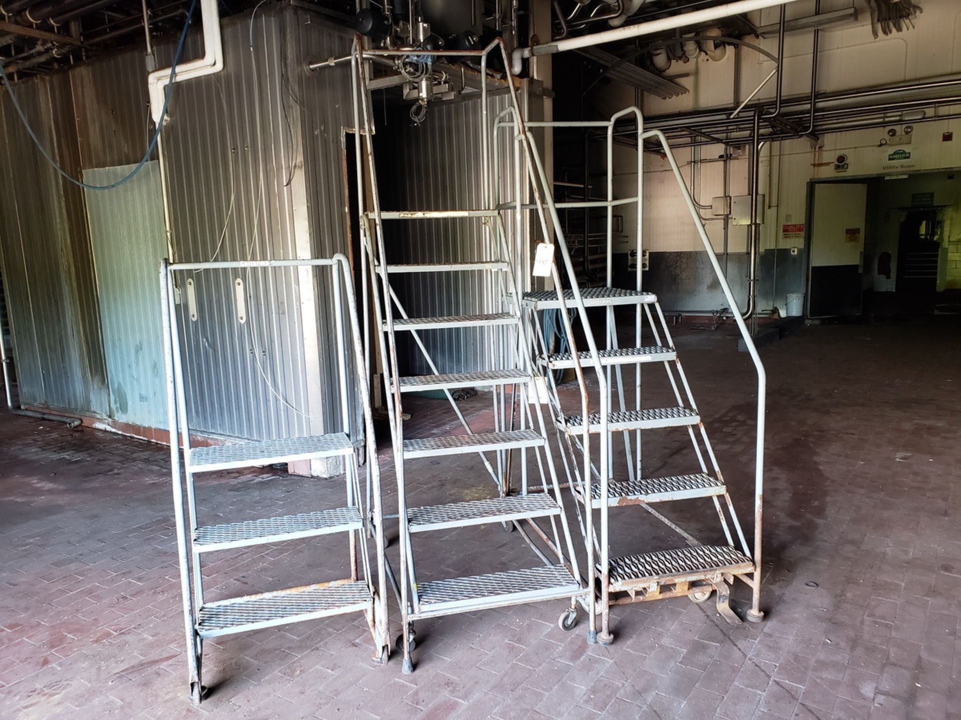 Lot of (3) Warehouse Ladders | Rig Fee: $150