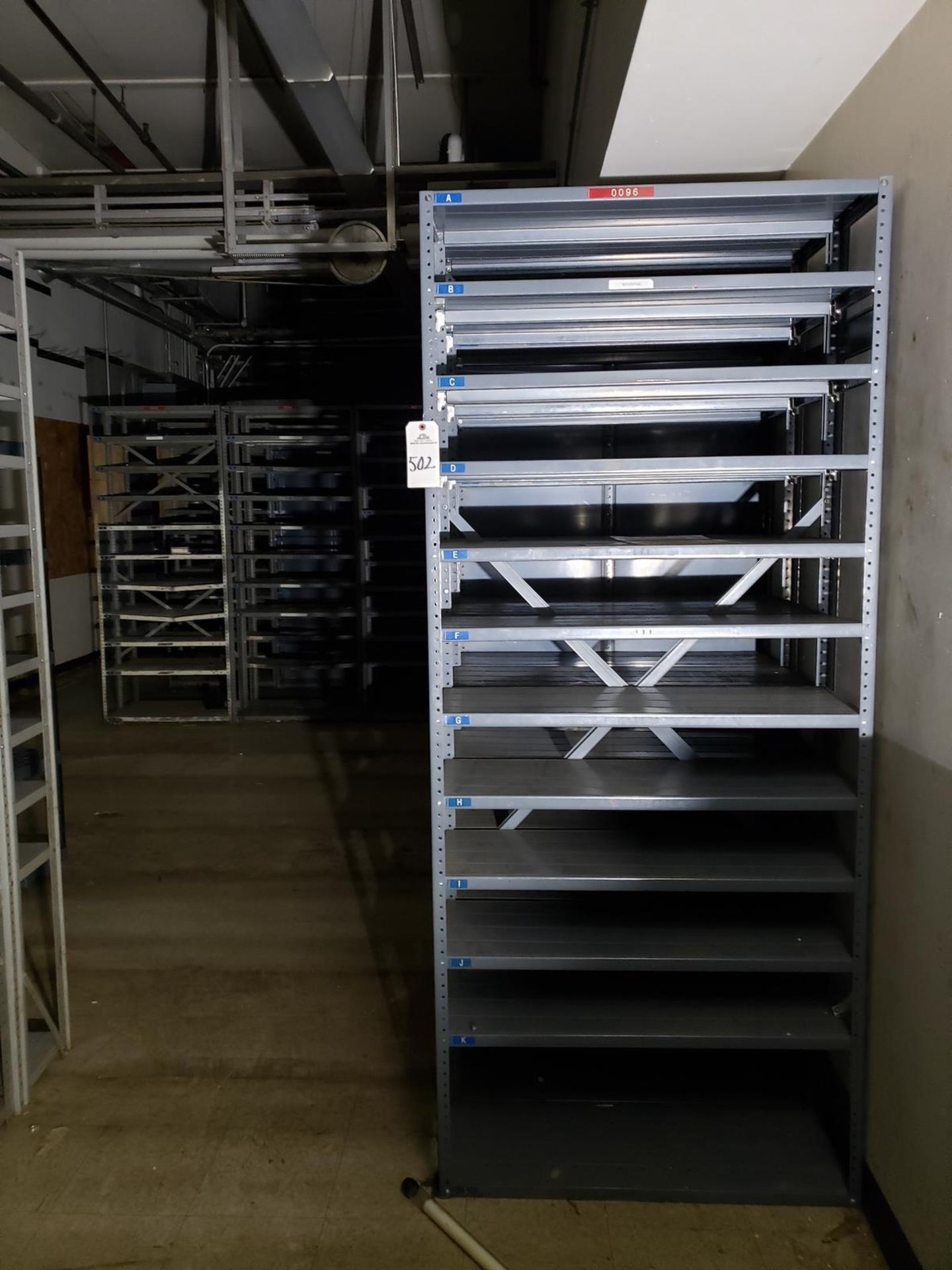 Lot of Parts Storage Shelving Units | Rig Fee: $2500