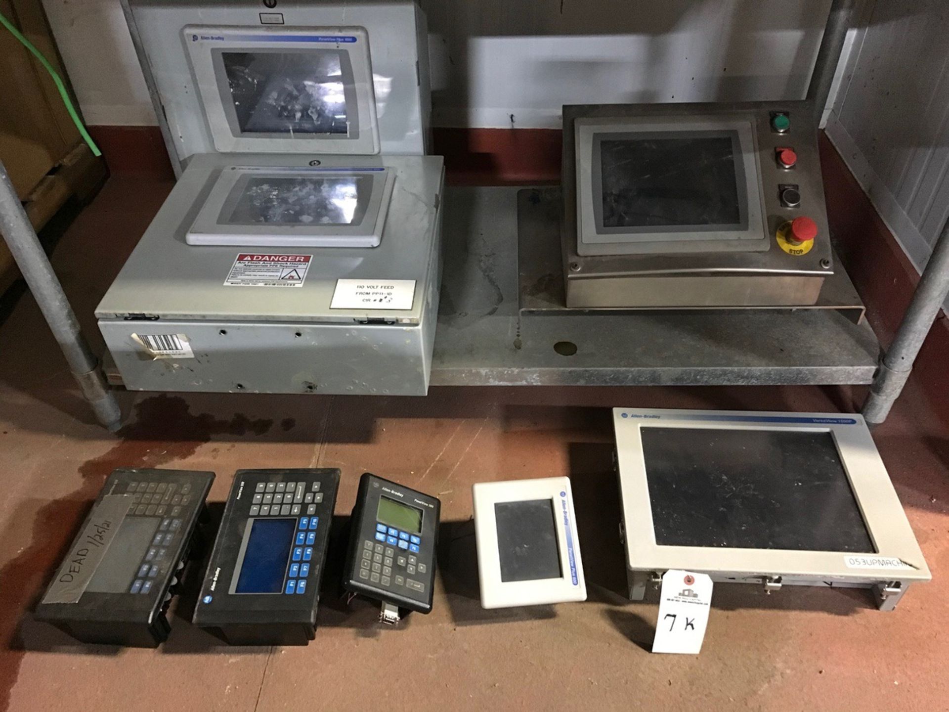 Allen Bradley Touchscreens, (2) 1000, (1) 1500P, (1) 600, (1) 300 | Rig Fee: $150