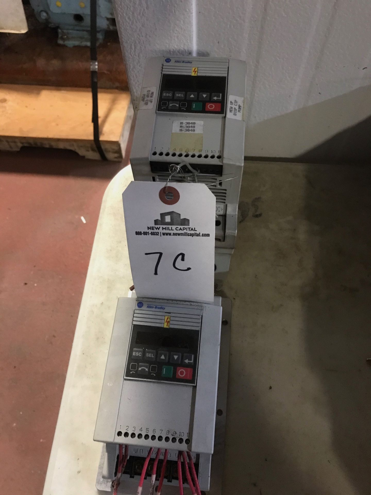 (2) Allen Bradley IP20 VFDs, 5 HP | Rig Fee: $100