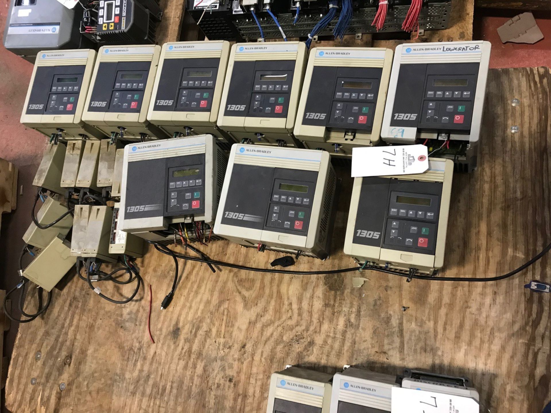 (9) Allen Bradley 1305 VFDs, (7) 2 HP, (1) 3 HP, (1) 5 HP | Rig Fee: $225