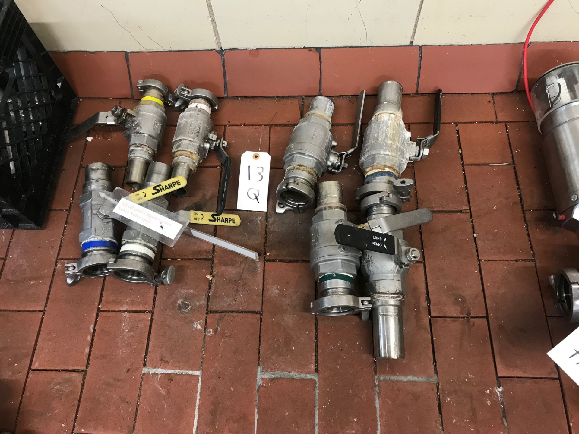 (6) STAINLESS STEEL 2IN BALL VALVES, (2) 1.5IN BALL VALVES | Rig Fee: $10