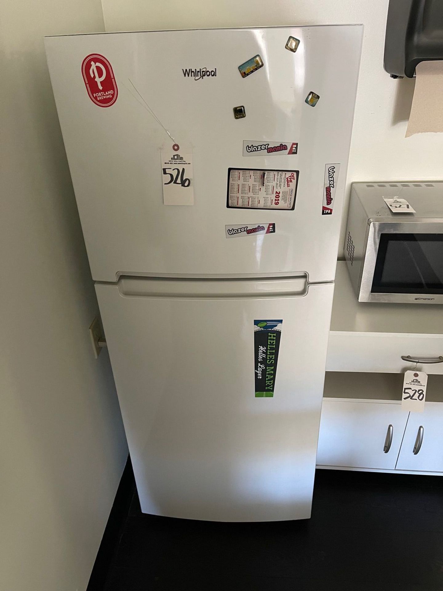 WHIRLPOOL FRIDGE/FREEZER, 2018, 24"X27"X62", S/N VS81559273 | Rig Fee: See Desc