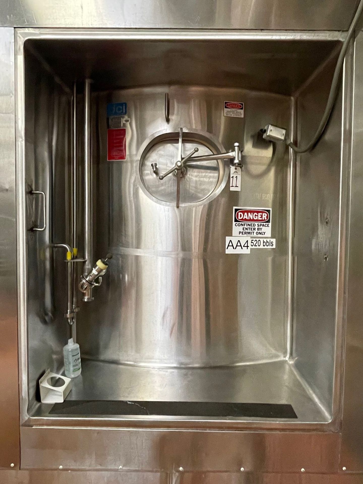 DCI 13,000 GALLON JACKETED SILO / FERMENTATION & AGING VESSEL, 75 PSI JACKET MAW | Rig Fee: 5500