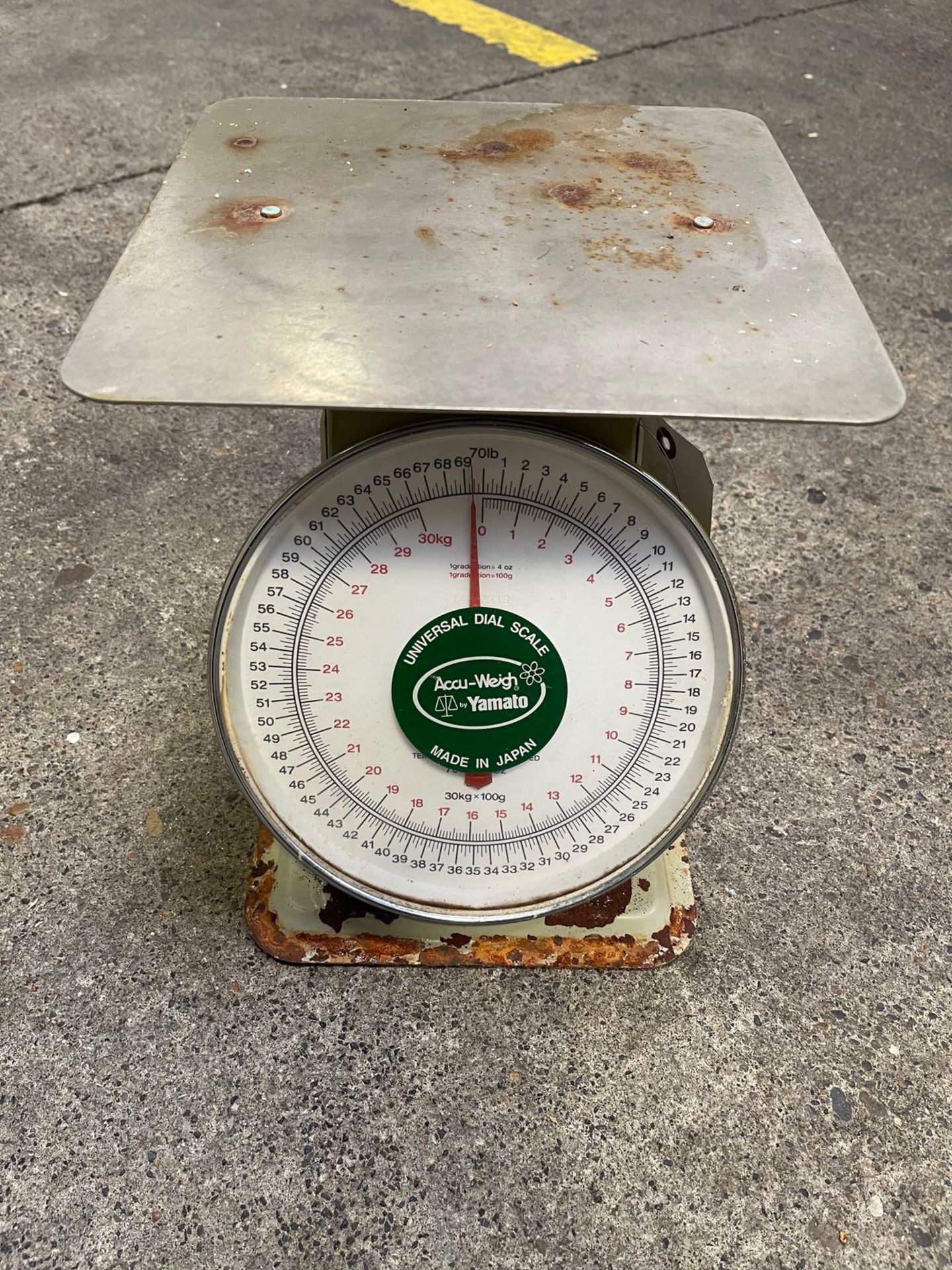 YAMATO ACCU-WEIGH, 70 LB CAPACITY DIAL SCALE | Rig Fee: 5