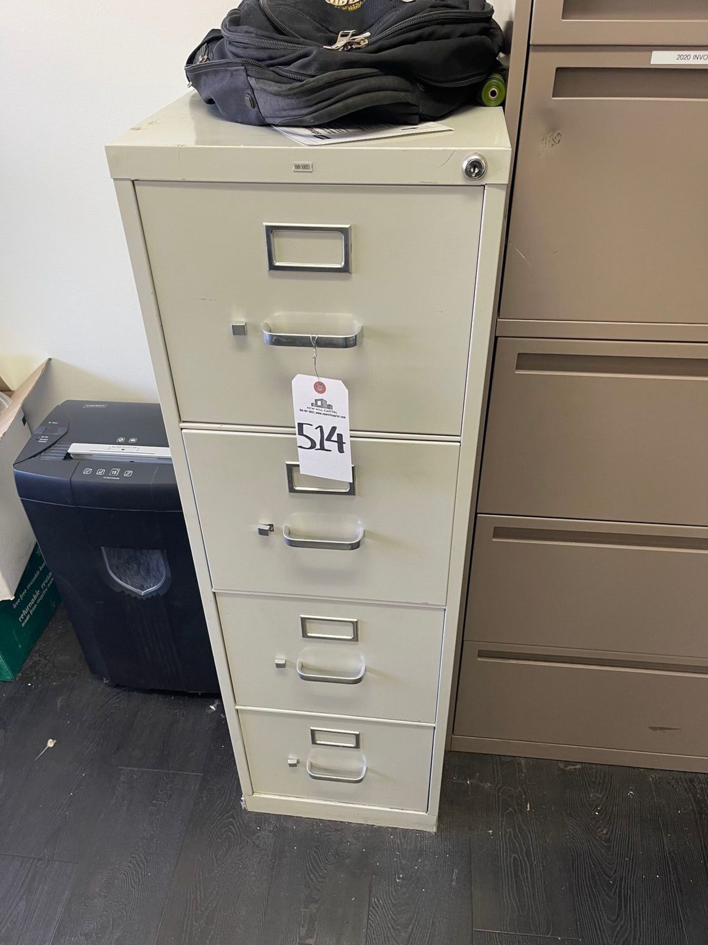 FILE CABINET, 4 DRAWER, 15"X26"X49" | Rig Fee: Buyer to remove or contact rigger